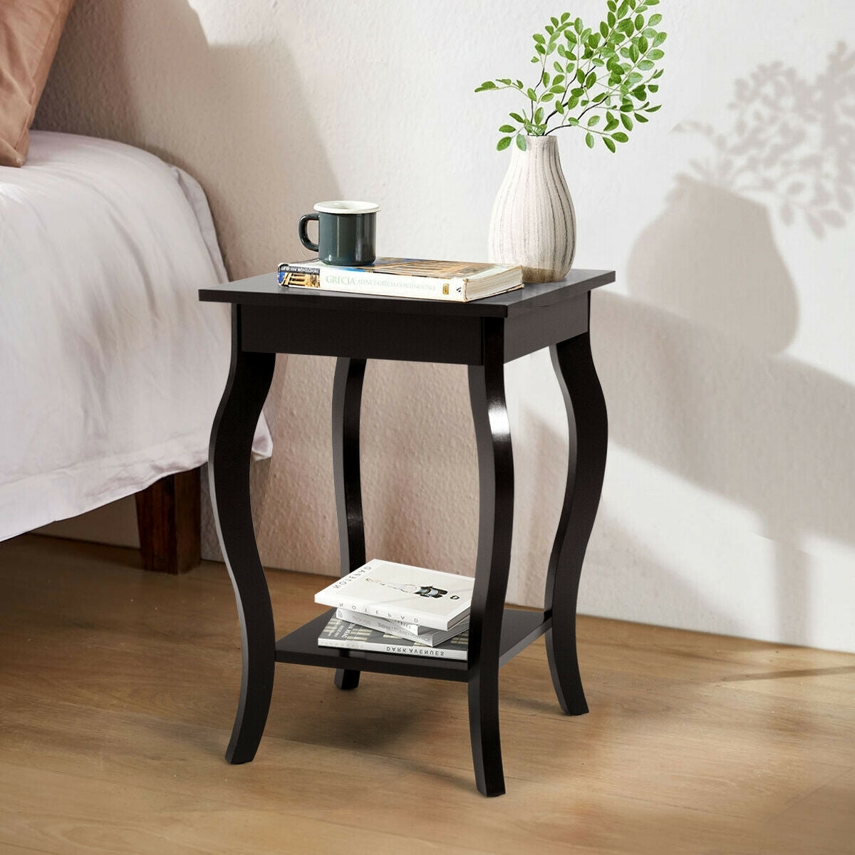 Accent Sofa End Side Table-Brown-End & Side Tables-DECOROLALA