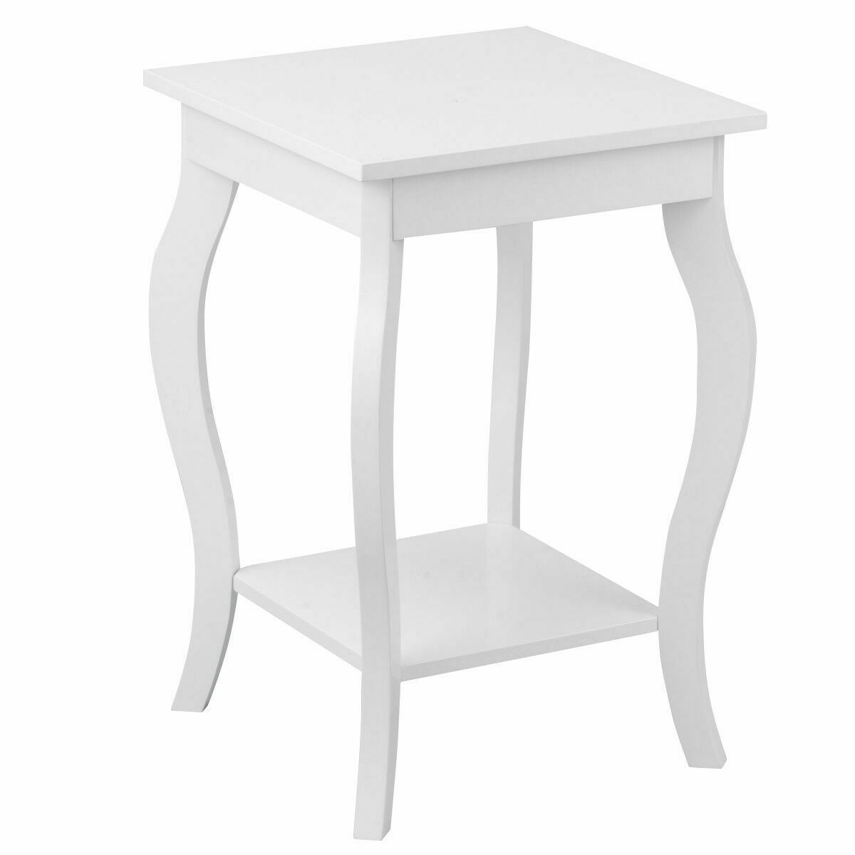 Accent Sofa End Side Table-White-End & Side Tables-DECOROLALA