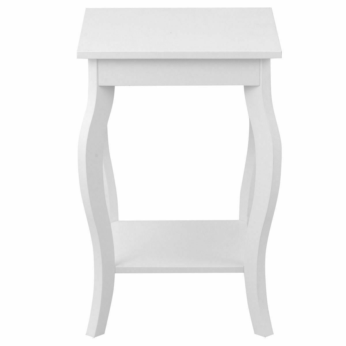 Accent Sofa End Side Table-White-End & Side Tables-DECOROLALA