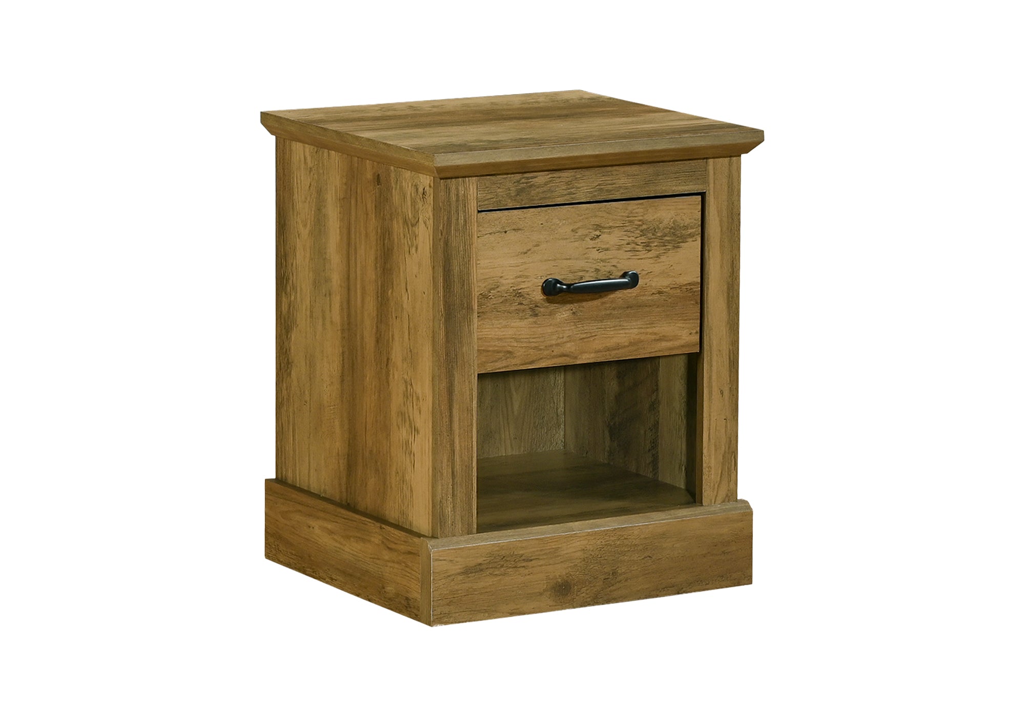 Accent Table 21"H Dark Brown Oak Storage Drawer-DECOROLALA