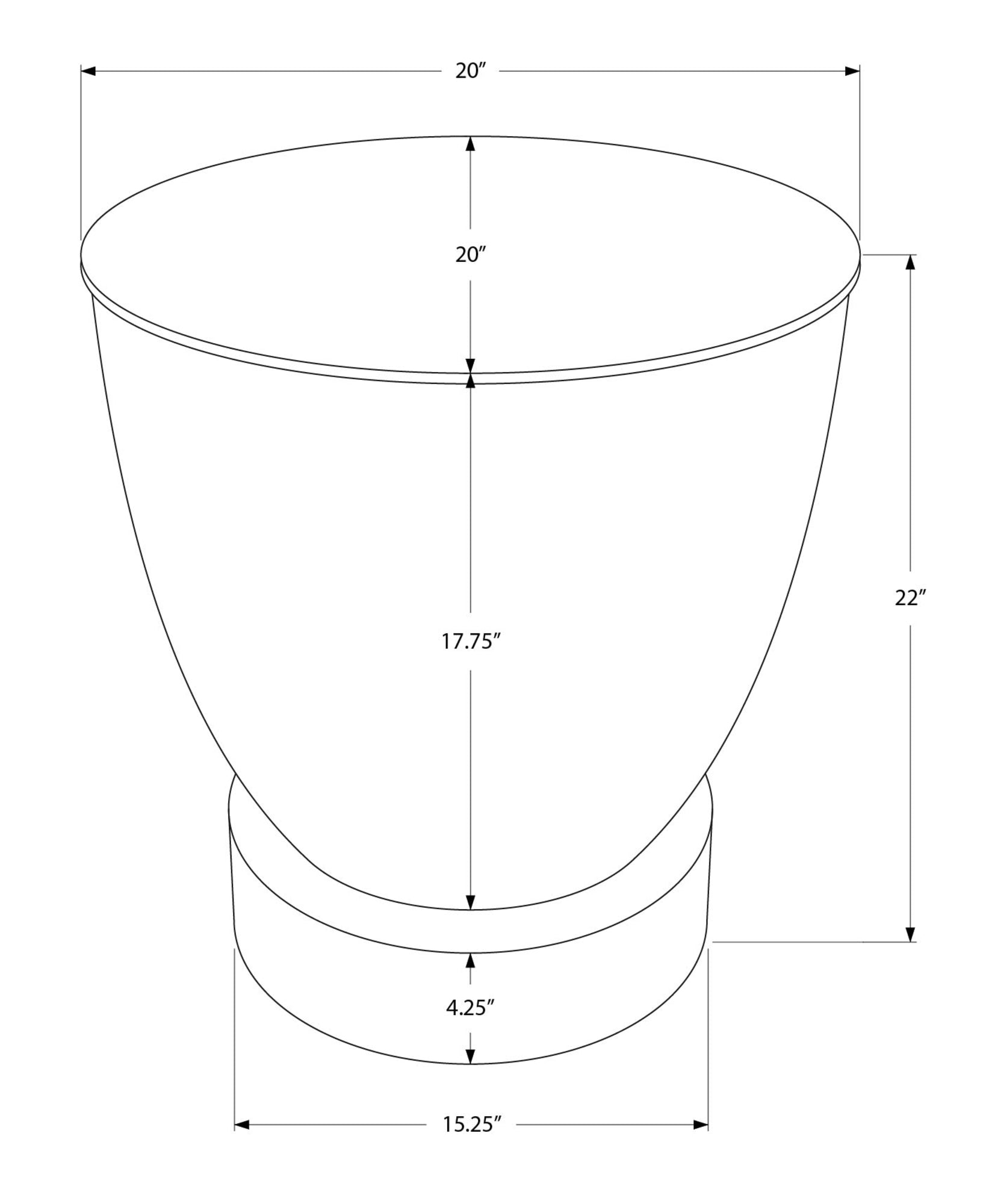 Accent Table - 22"H / Antique Copper Iron Metal Drum End-Accent Table-DECOROLALA