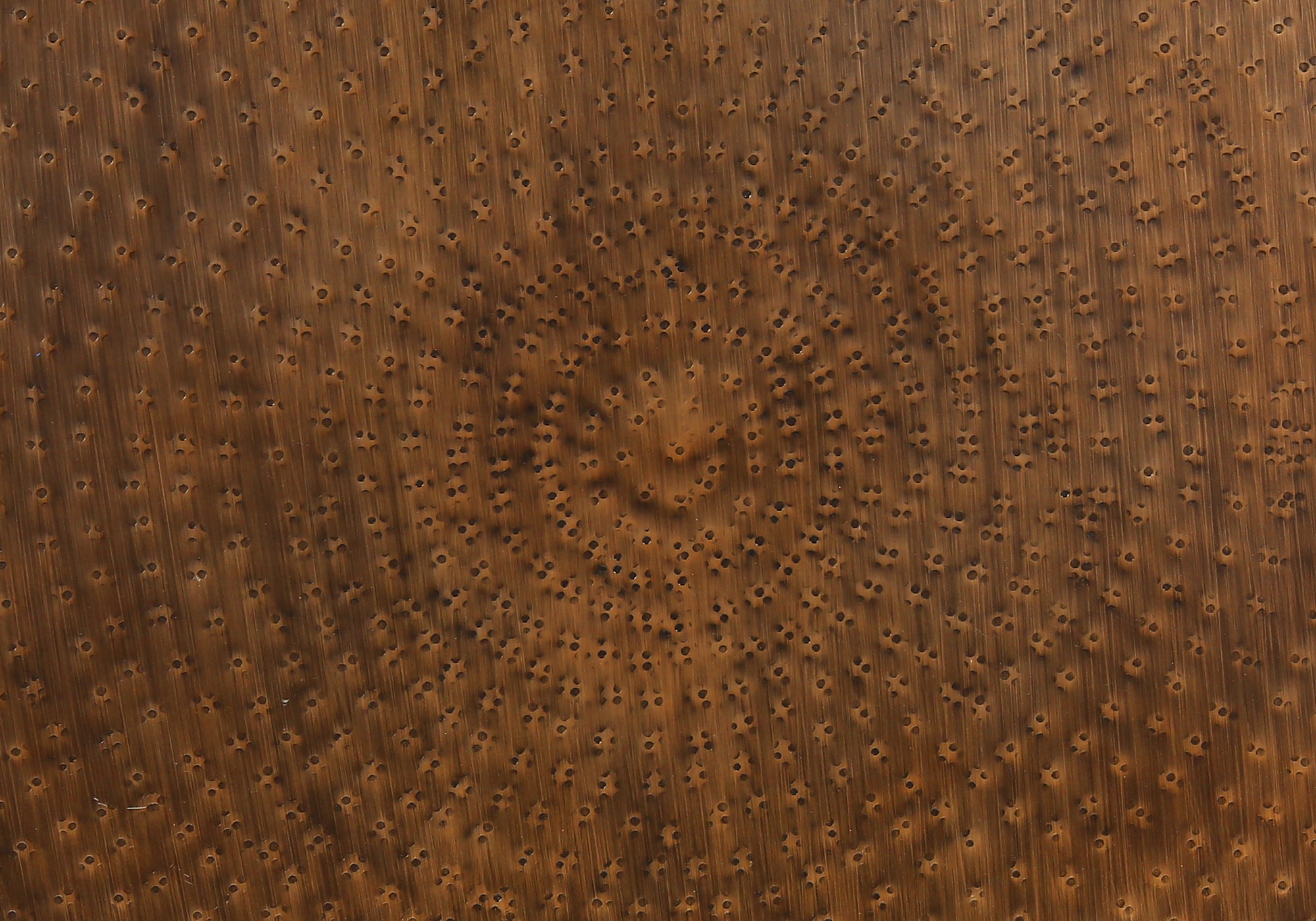 Accent Table - 22"H / Antique Copper Iron Metal Drum End-Accent Table-DECOROLALA