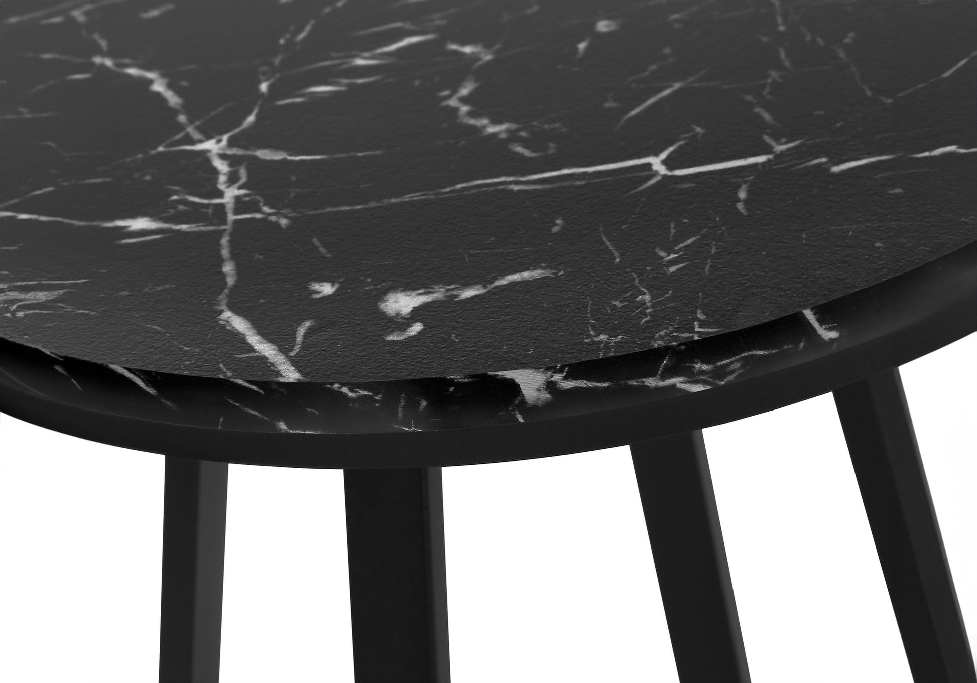 Accent Table - 22"H / Black / Black Metal-Accent Table-DECOROLALA