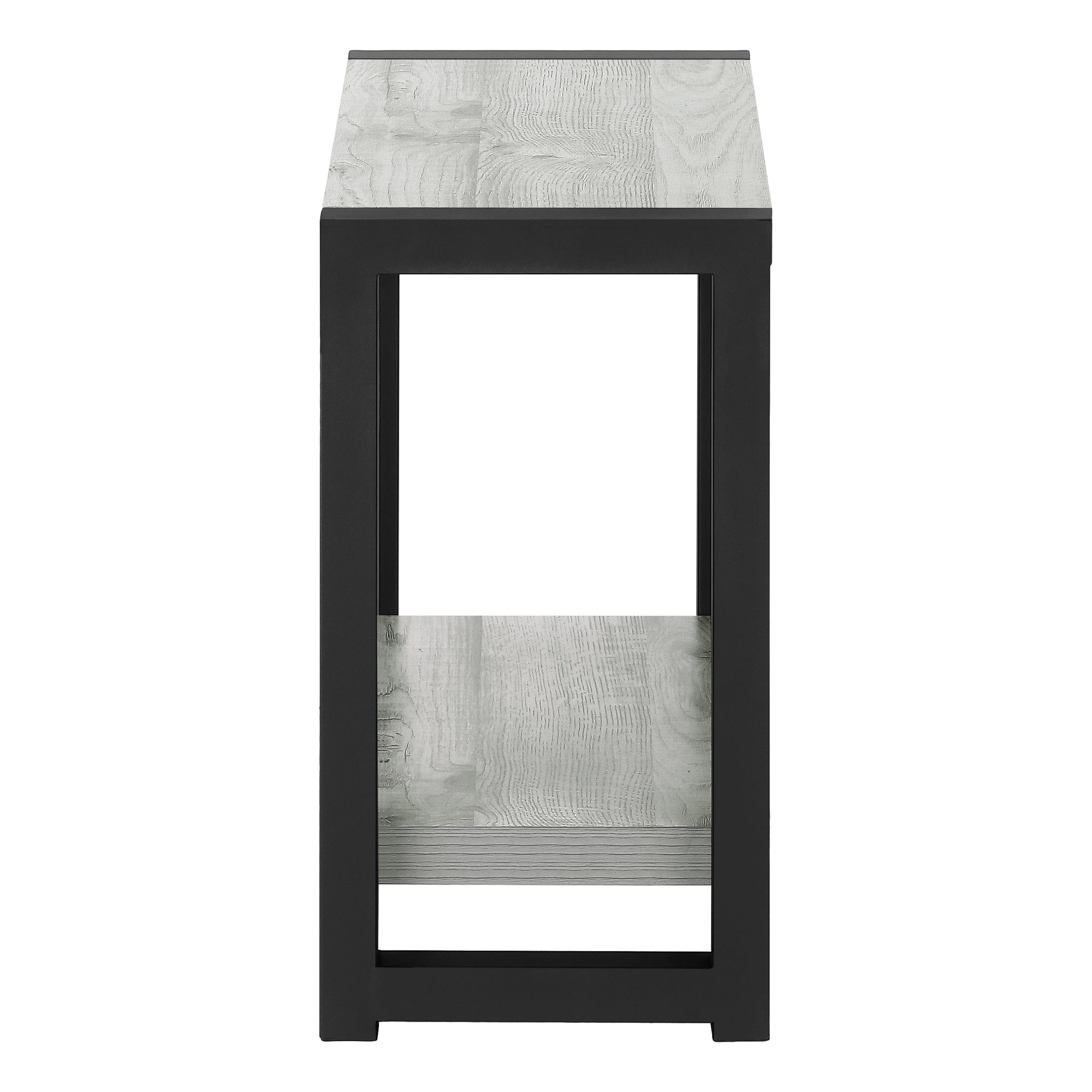 Accent Table 22"H Black Metal 2-Tier-Accent Table-DECOROLALA