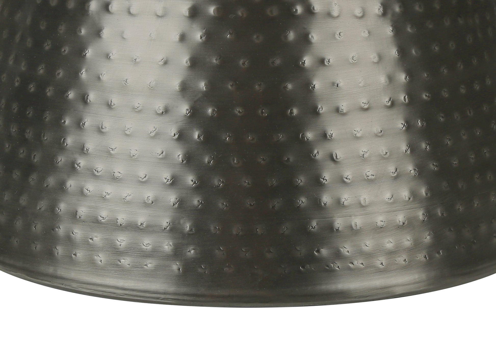 Accent Table - 22"H / Gold Iron Metal Drum End Table-Accent Table-DECOROLALA