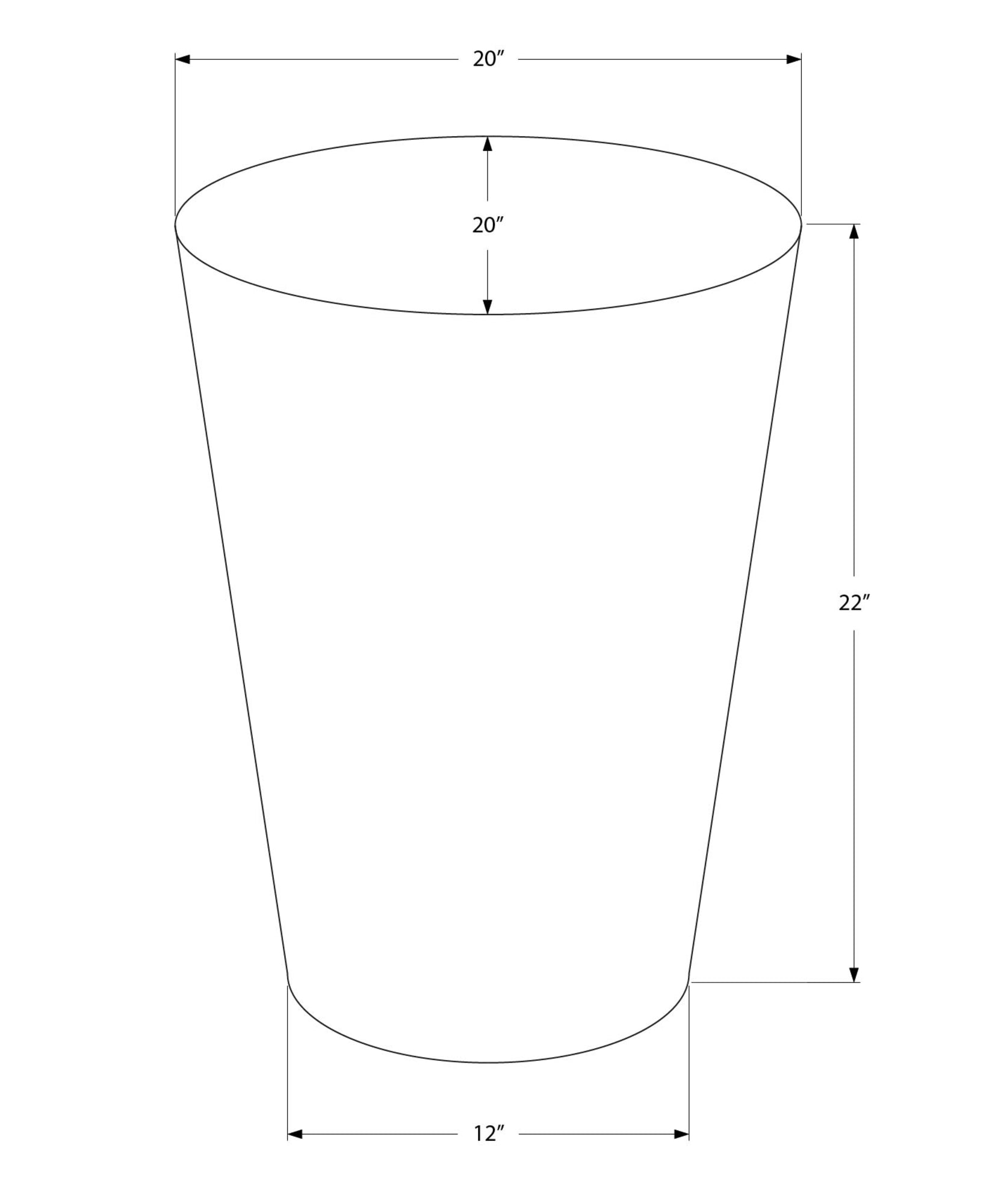 Accent Table - 22"H / Metal Drum End Table-Accent Table-DECOROLALA