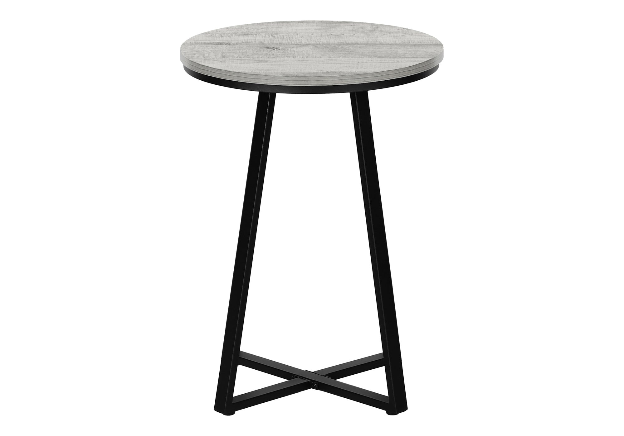 Accent Table 22"H Round Black Side Table-Accent Table-DECOROLALA