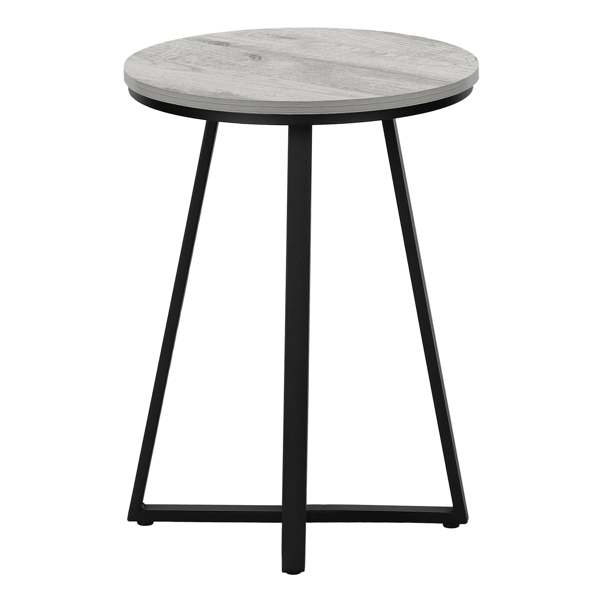 Accent Table 22"H Round Black Side Table-Accent Table-DECOROLALA