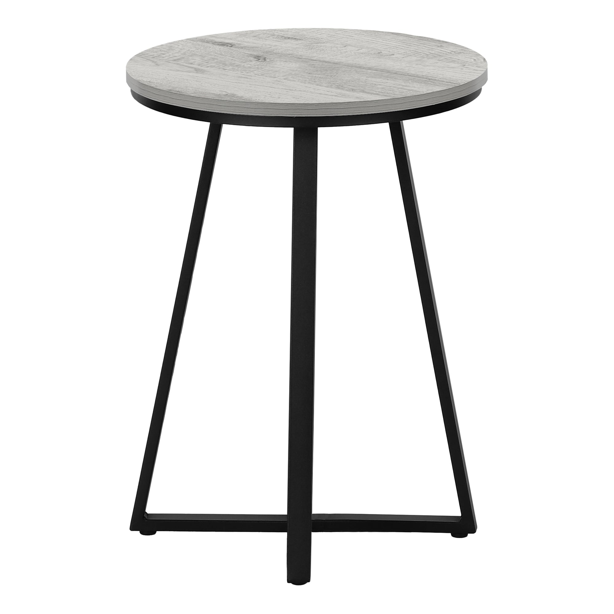 Accent Table 22"H Round Black Side Table-Accent Table-DECOROLALA