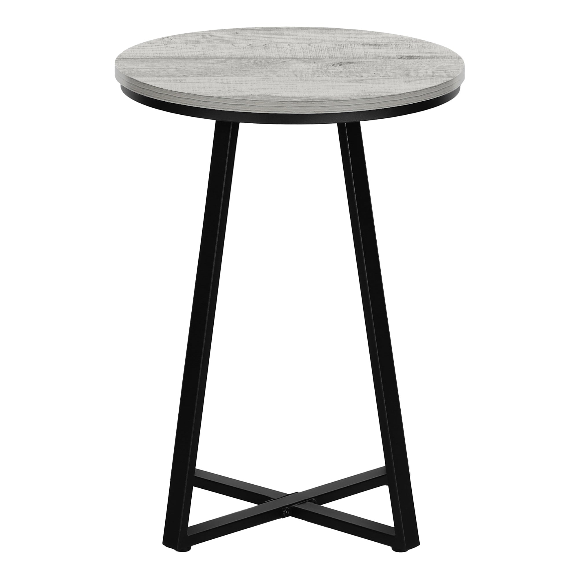Accent Table 22"H Round Black Side Table-Accent Table-DECOROLALA
