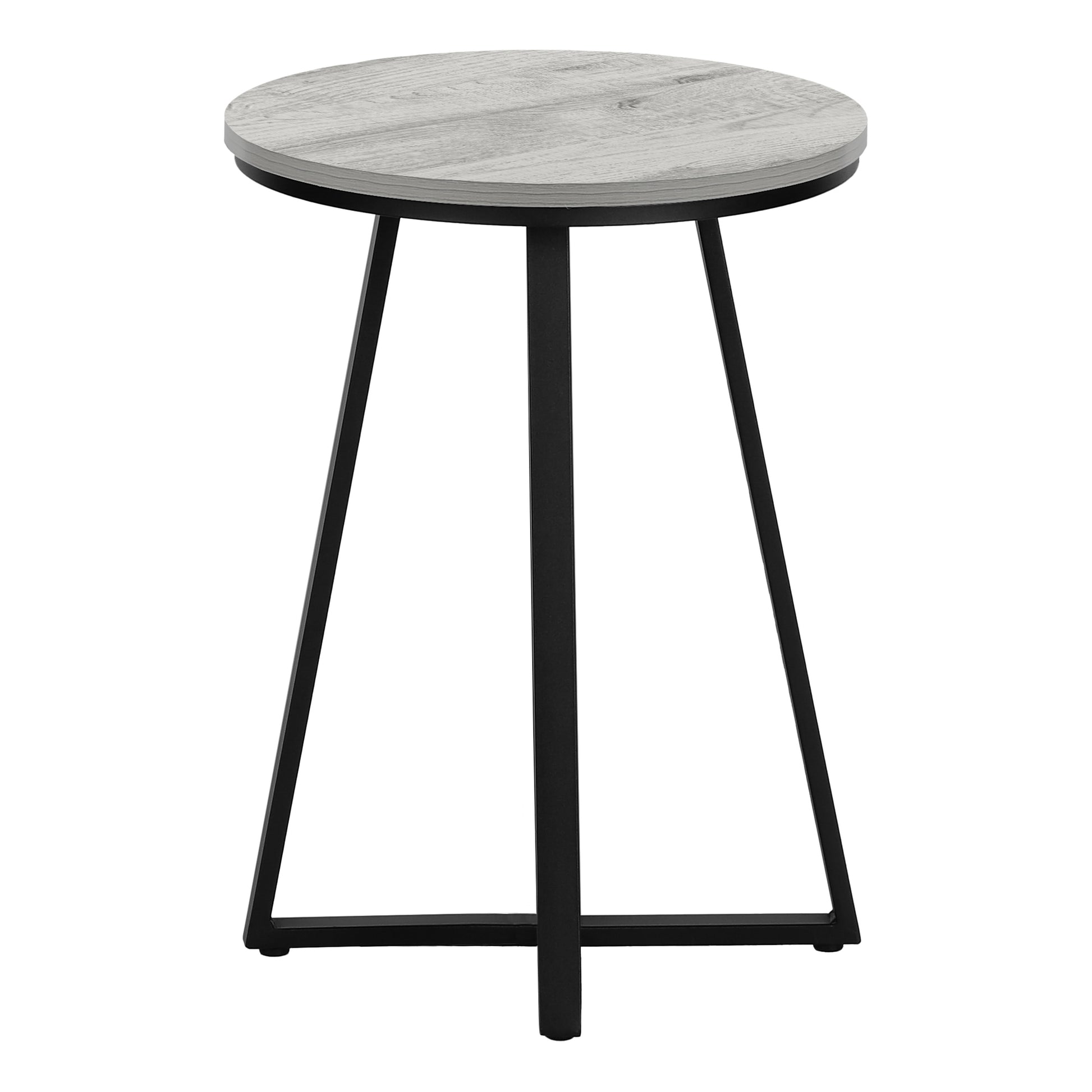 Accent Table 22"H Round Black Side Table-Accent Table-DECOROLALA