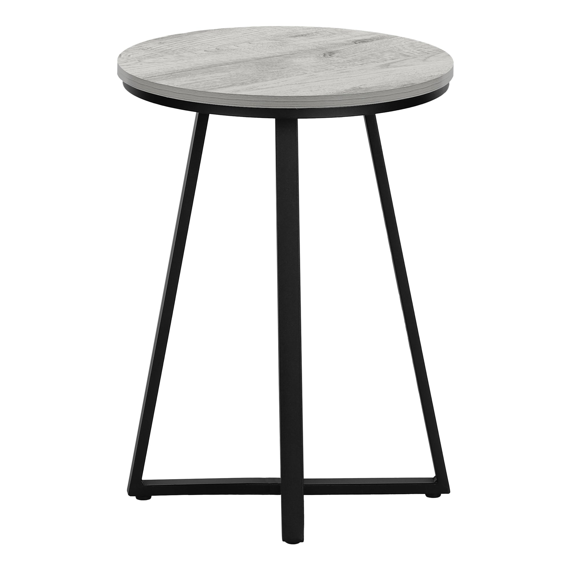 Accent Table 22"H Round Black Side Table-Accent Table-DECOROLALA