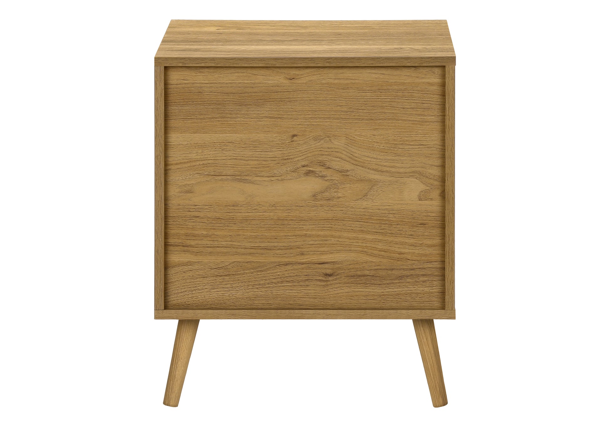 Accent Table 23"H Light Walnut Seagrass Storage-Accent Table-DECOROLALA