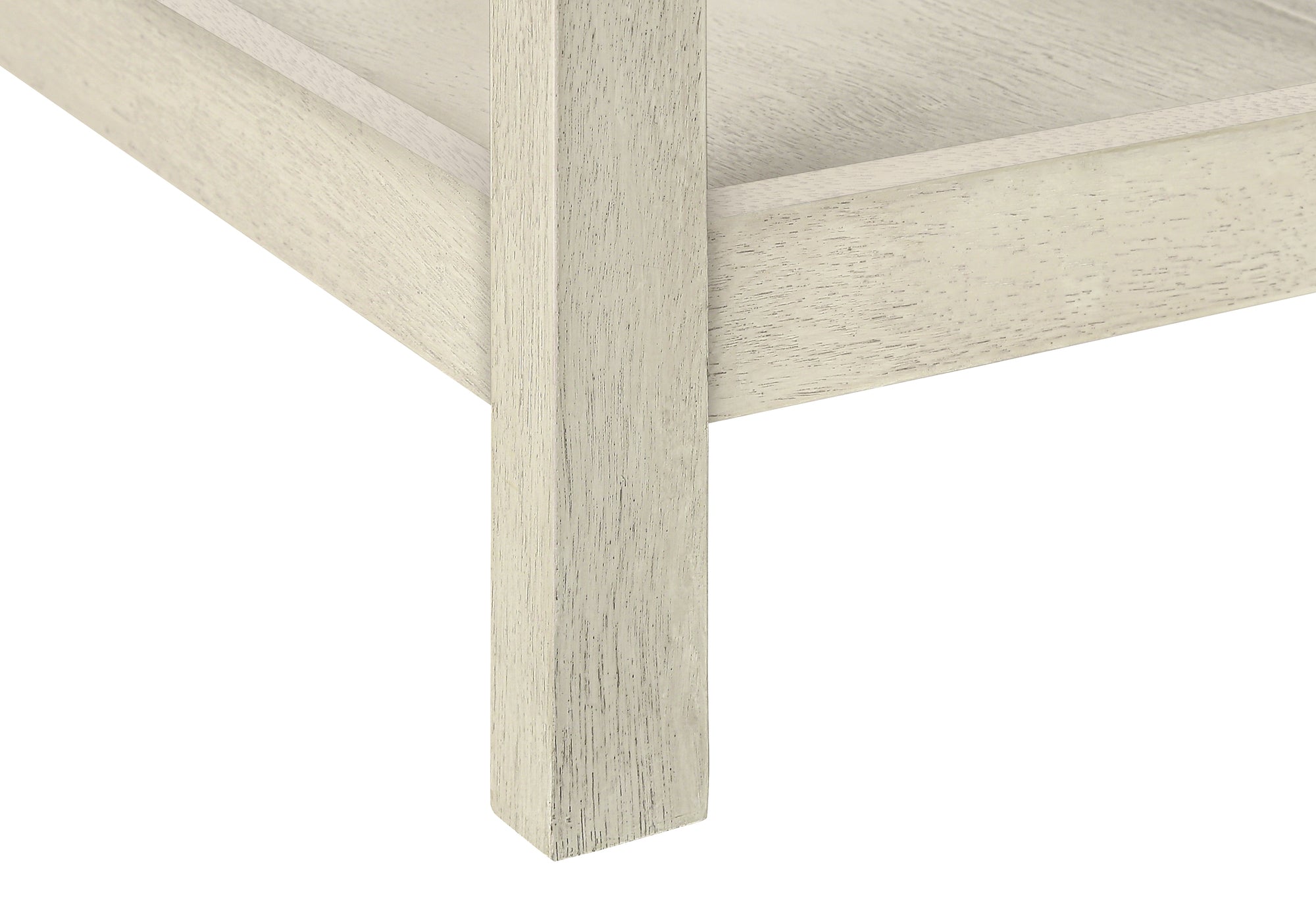 Accent Table - 24"H / Antique White / Espresso Veneer-Accent Table-DECOROLALA