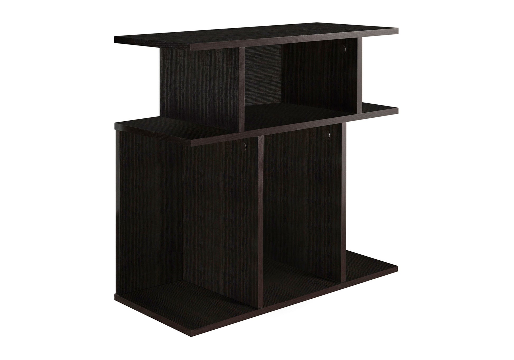 Accent Table 24"H Black with 6 Display Shelves-Accent Table-DECOROLALA
