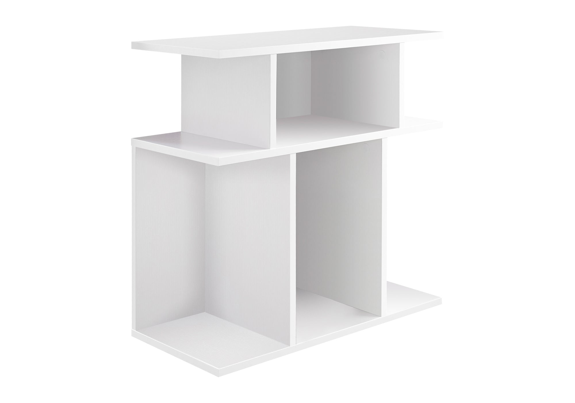 Accent Table 24"H Black with 6 Display Shelves-Accent Table-DECOROLALA