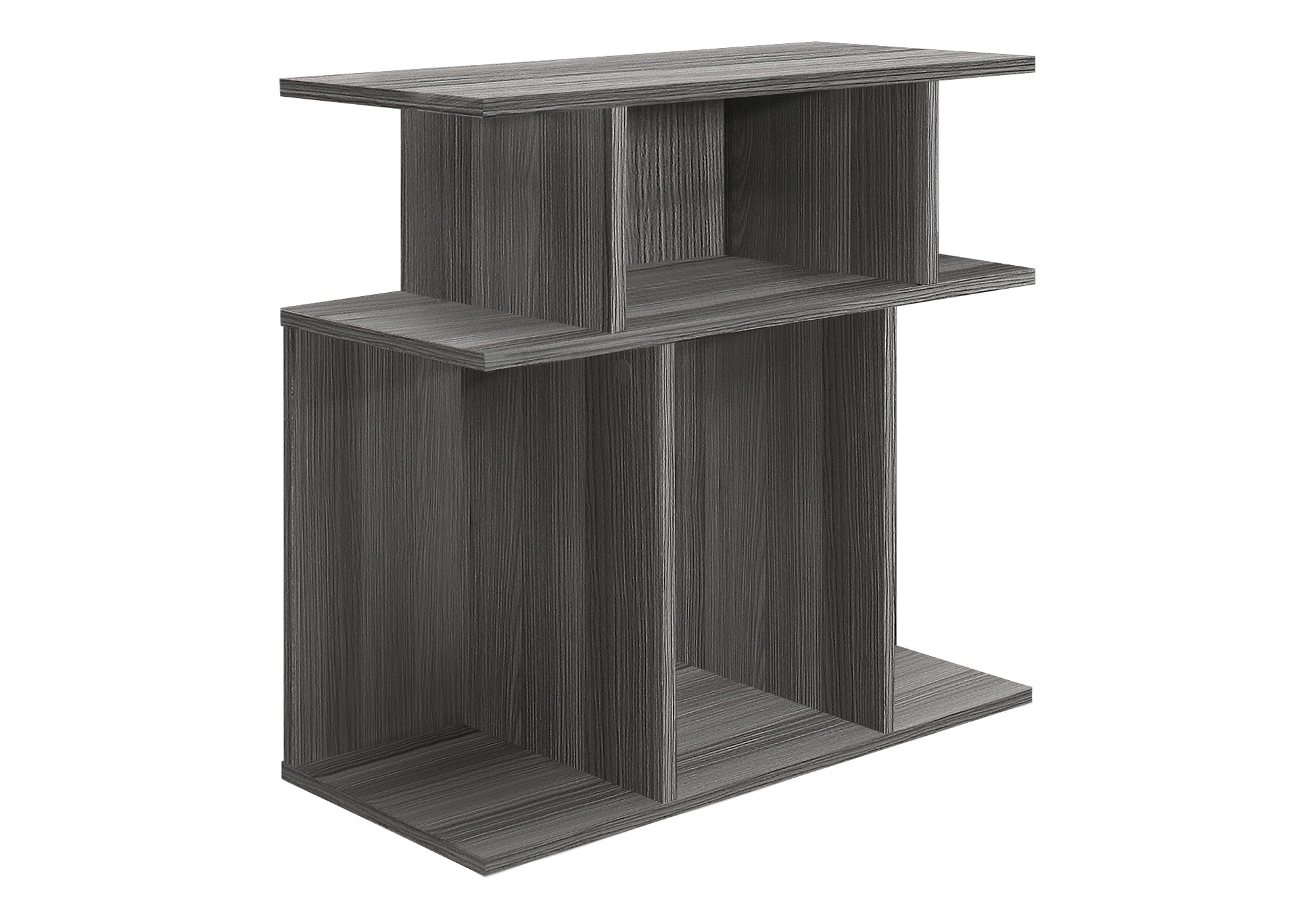 Accent Table 24"H Black with 6 Display Shelves-Accent Table-DECOROLALA