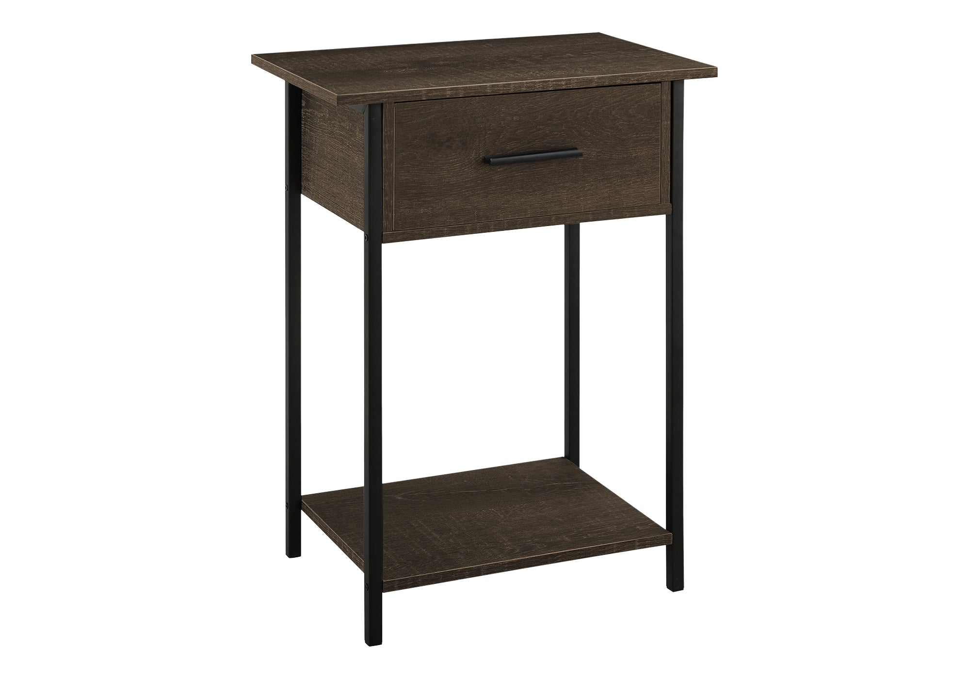 Accent Table 24"H Dark Bronze 2-Tier Storage-Accent Table-DECOROLALA