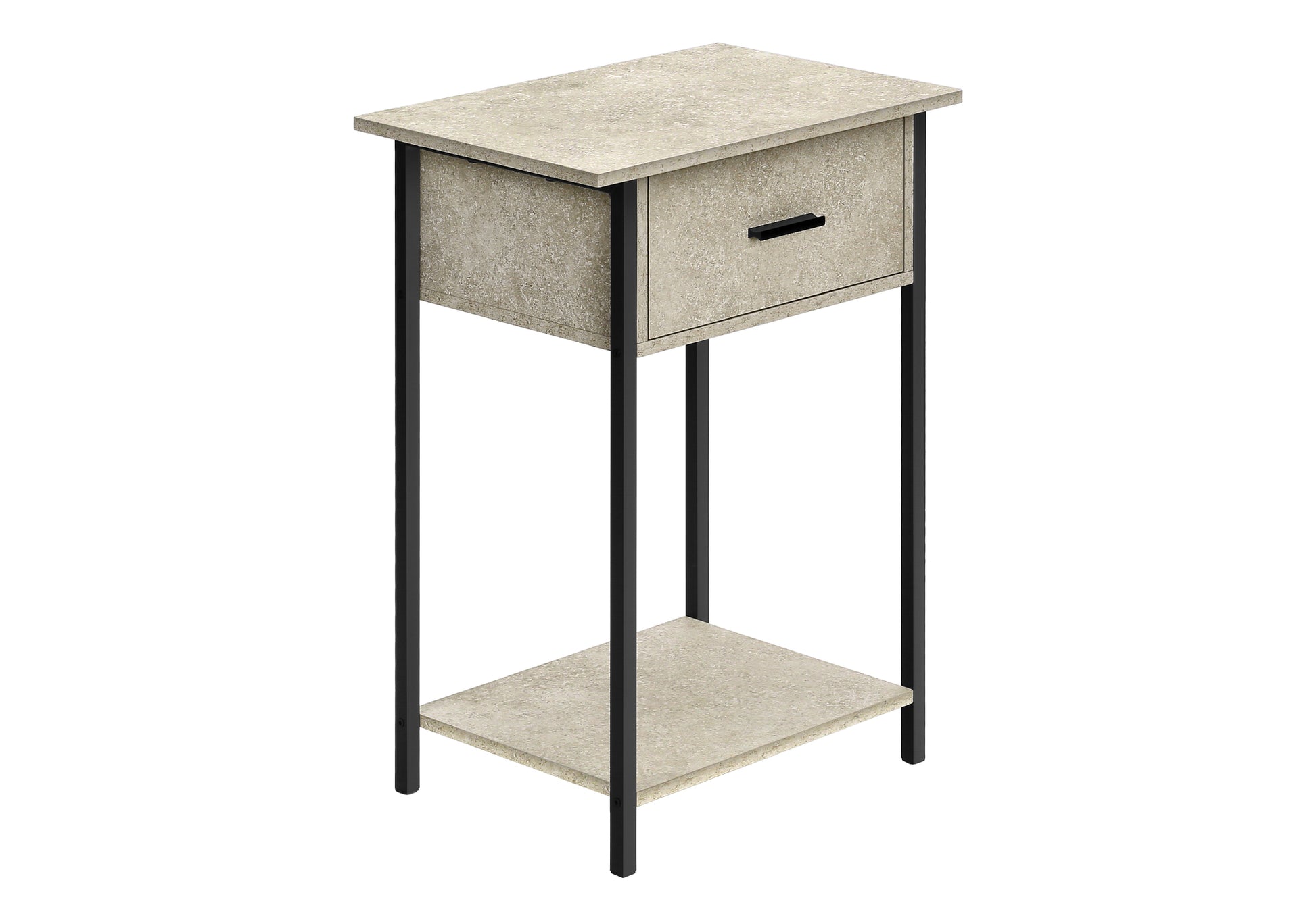 Accent Table 24"H Dark Bronze 2-Tier Storage-Accent Table-DECOROLALA