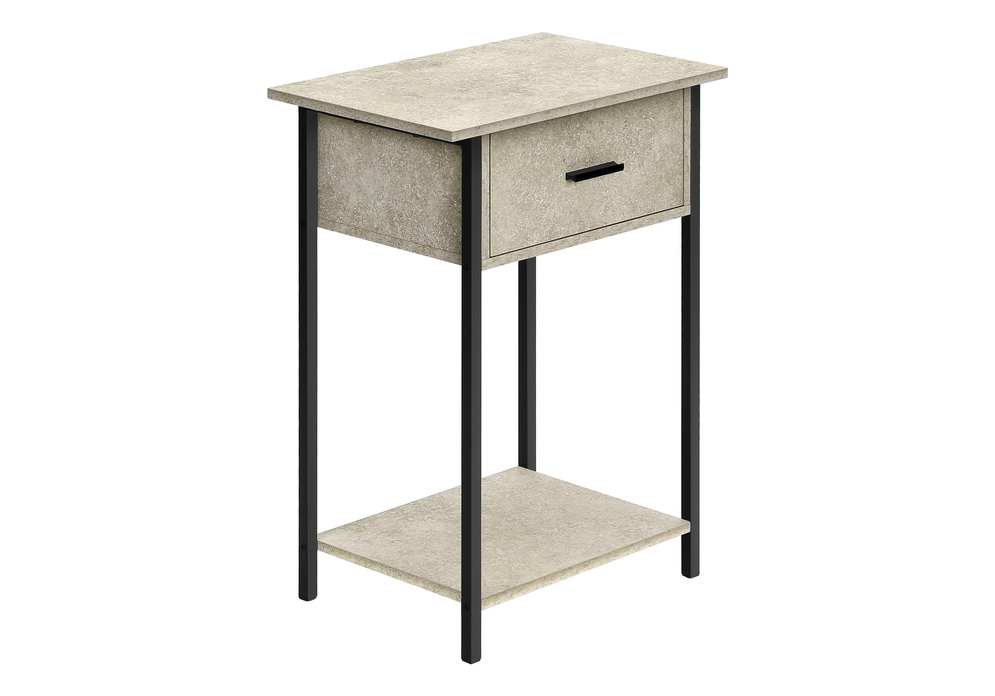 Accent Table 24"H Dark Bronze 2-Tier Storage-Accent Table-DECOROLALA