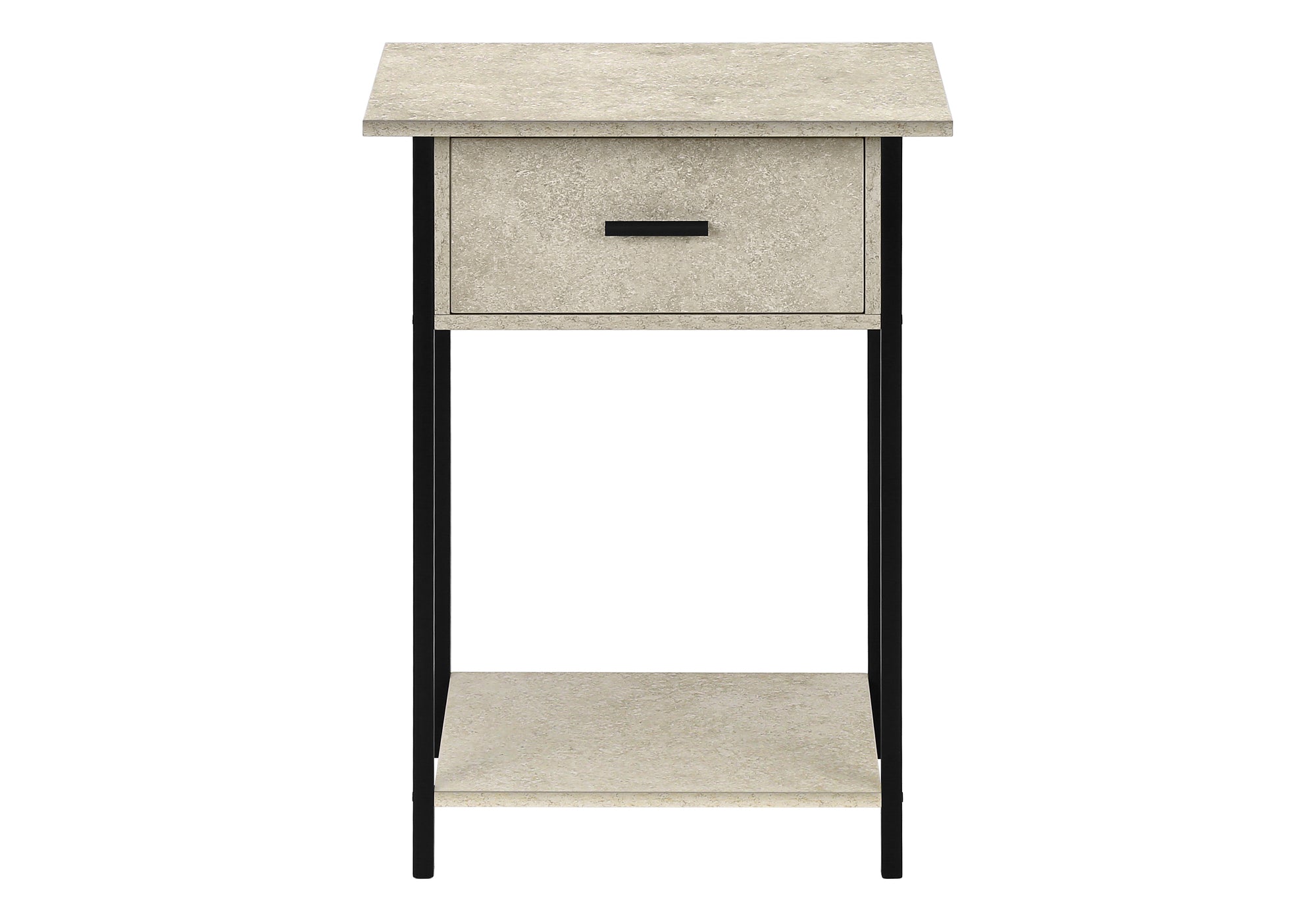 Accent Table 24"H Dark Bronze 2-Tier Storage-Accent Table-DECOROLALA