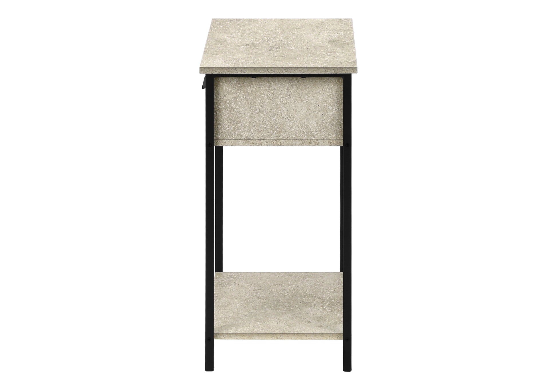 Accent Table 24"H Dark Bronze 2-Tier Storage-Accent Table-DECOROLALA