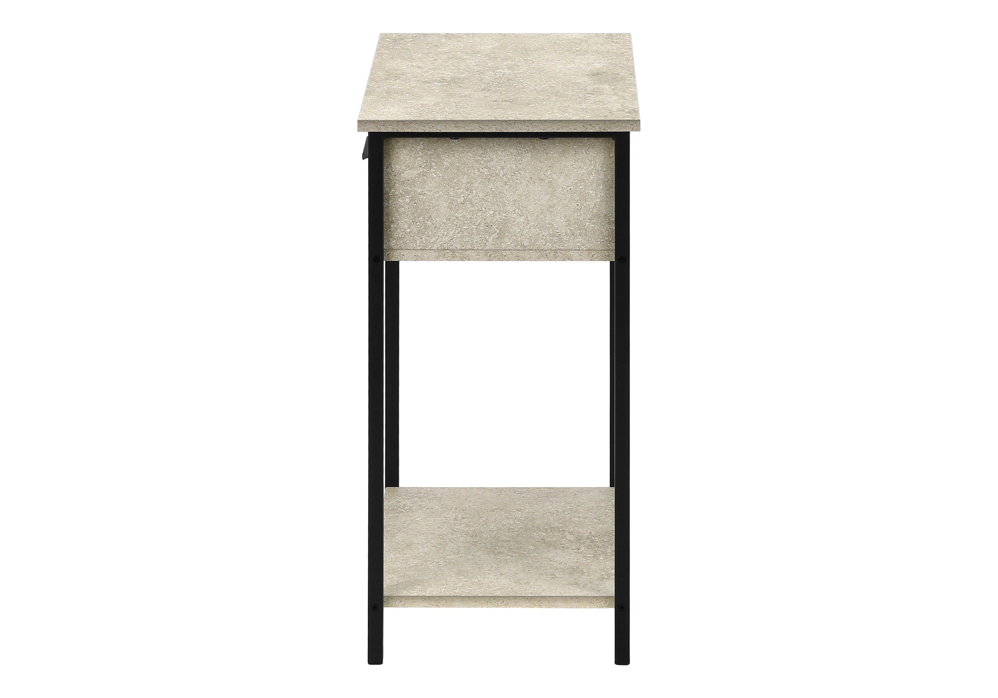 Accent Table 24"H Dark Bronze 2-Tier Storage-Accent Table-DECOROLALA