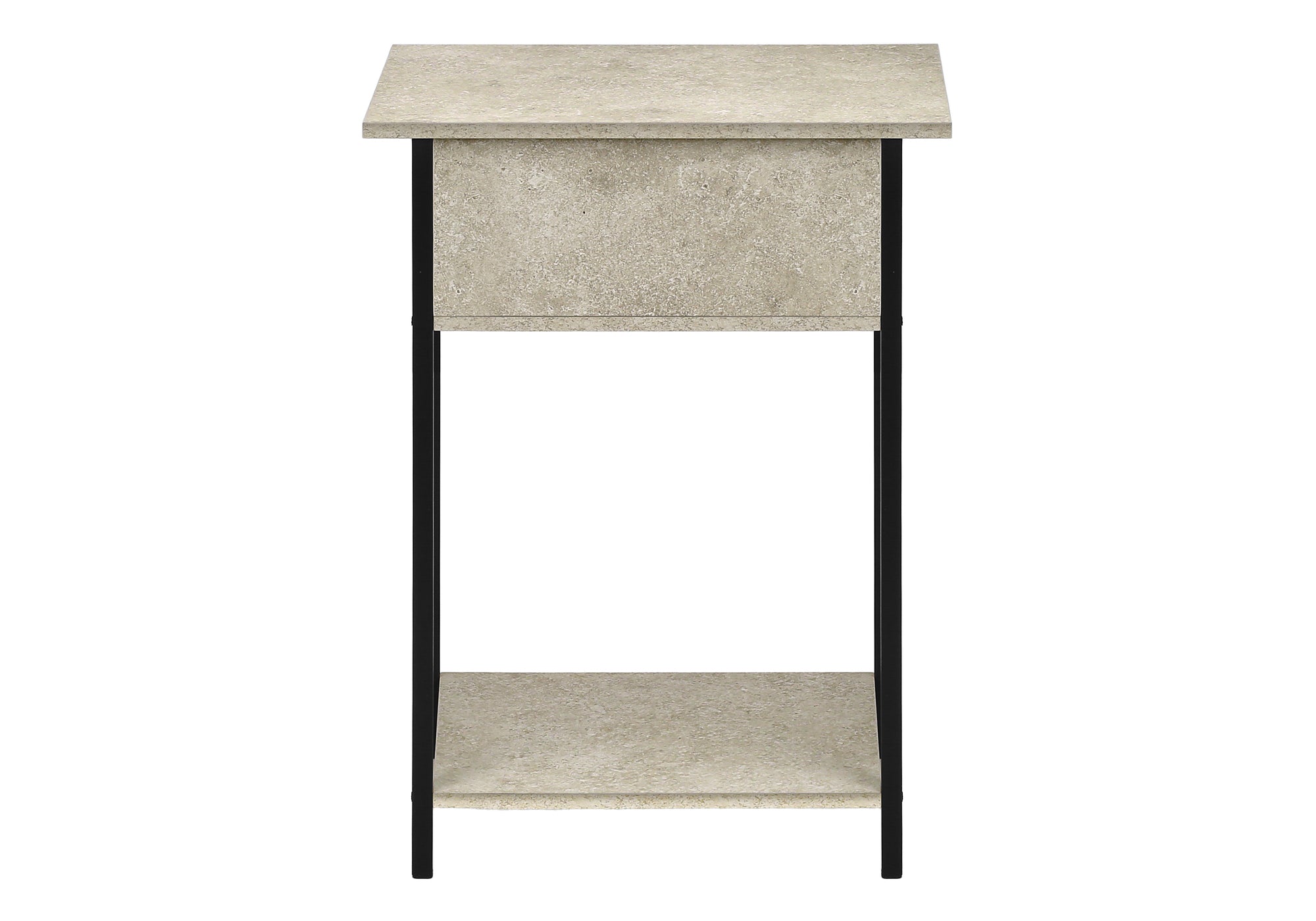 Accent Table 24"H Dark Bronze 2-Tier Storage-Accent Table-DECOROLALA