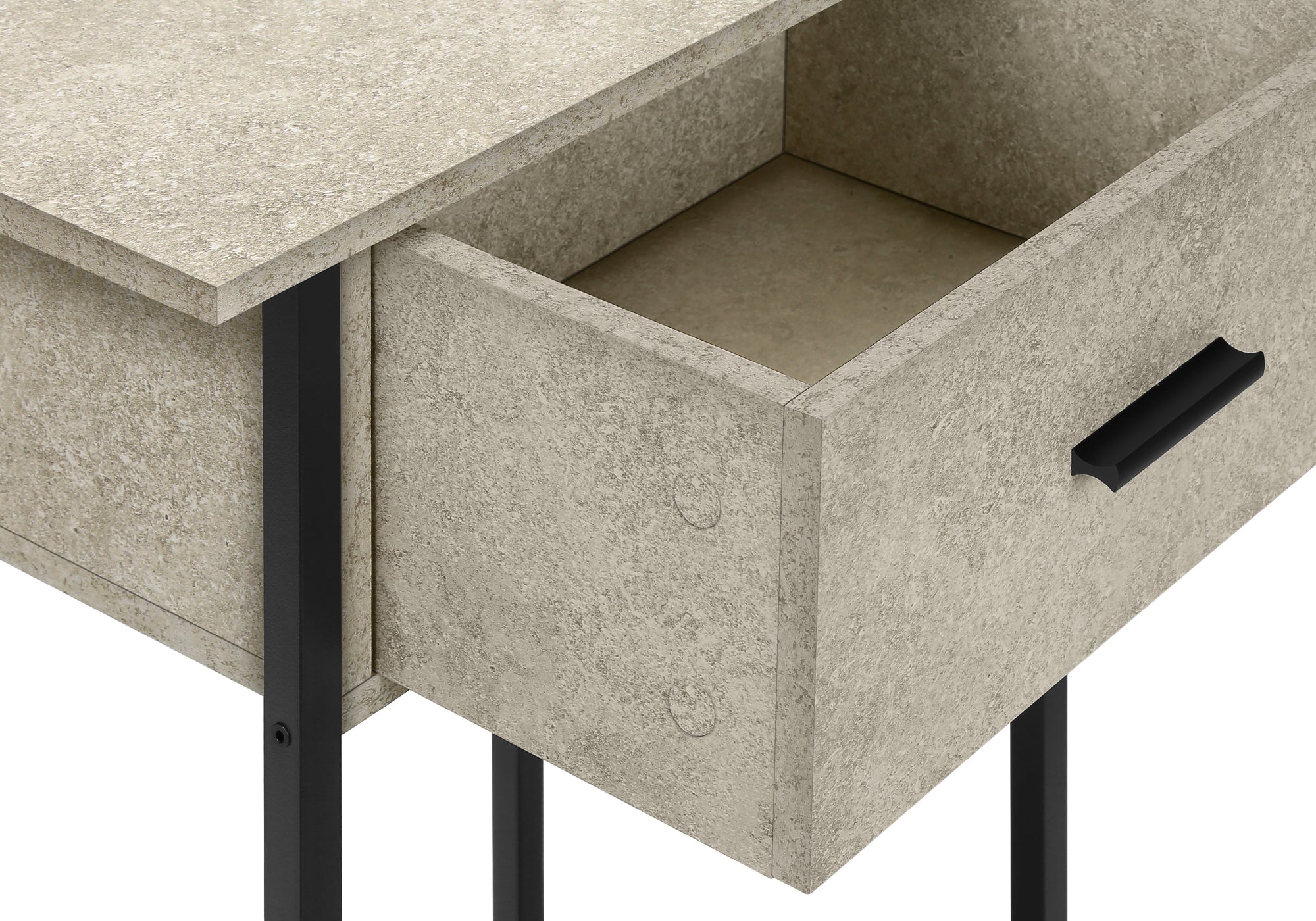 Accent Table - 24"H / Dark Bronze / Black Metal-Accent Table-DECOROLALA