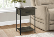 Accent Table - 24"H / Dark Bronze / Black Metal-Accent Table-DECOROLALA