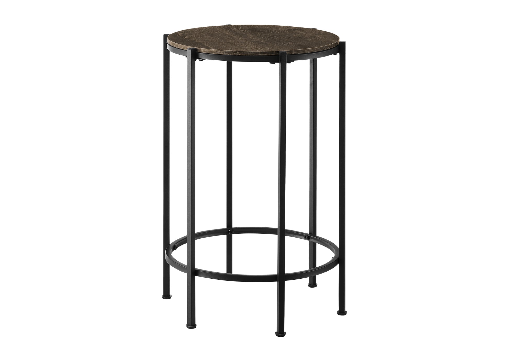 Accent Table 24"H Dark Bronze Round Side Table-Accent Table-DECOROLALA