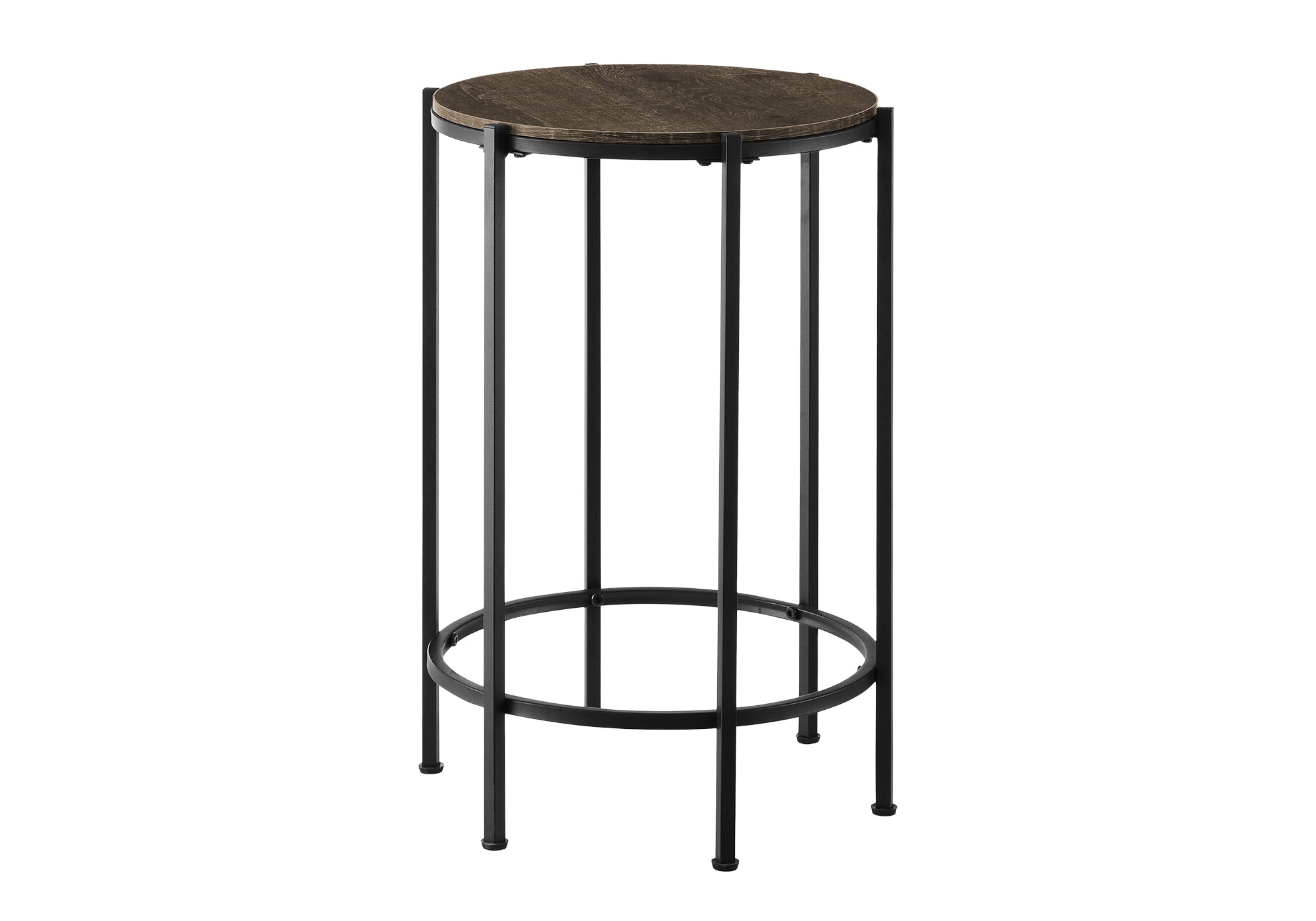Accent Table 24"H Dark Bronze Round Side Table-Accent Table-DECOROLALA