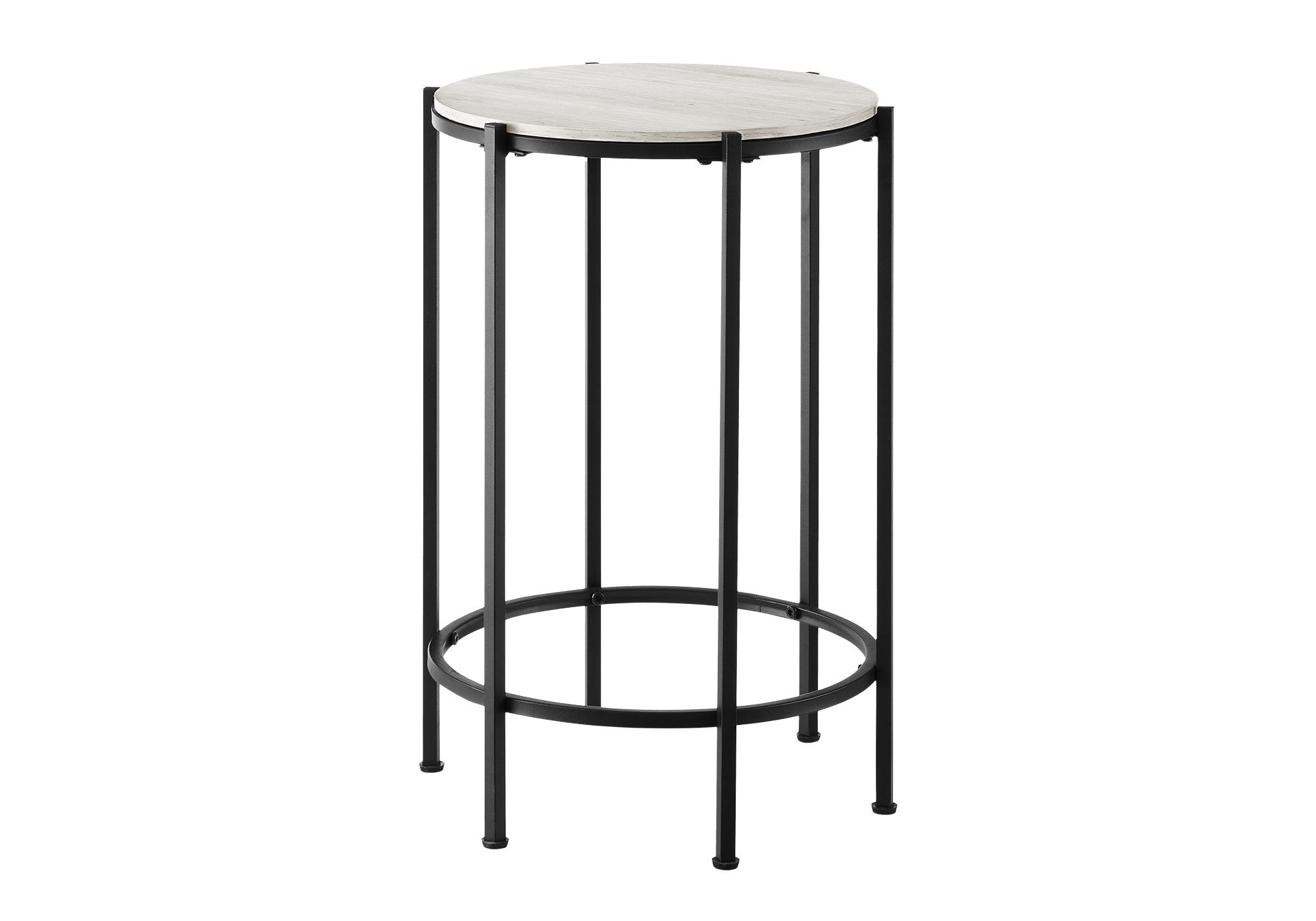 Accent Table 24"H Dark Bronze Round Side Table-Accent Table-DECOROLALA