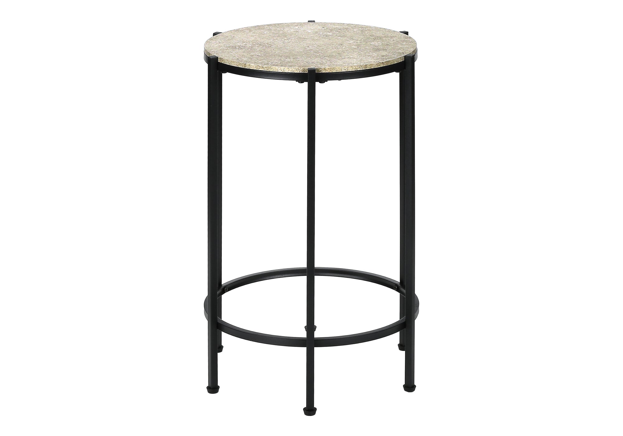 Accent Table 24"H Dark Bronze Round Side Table-Accent Table-DECOROLALA
