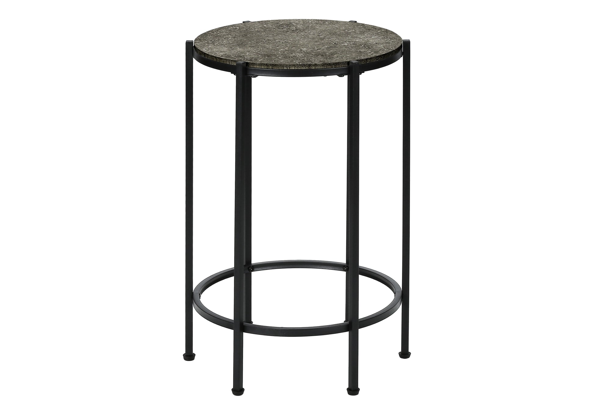 Accent Table 24"H Dark Bronze Round Side Table-Accent Table-DECOROLALA