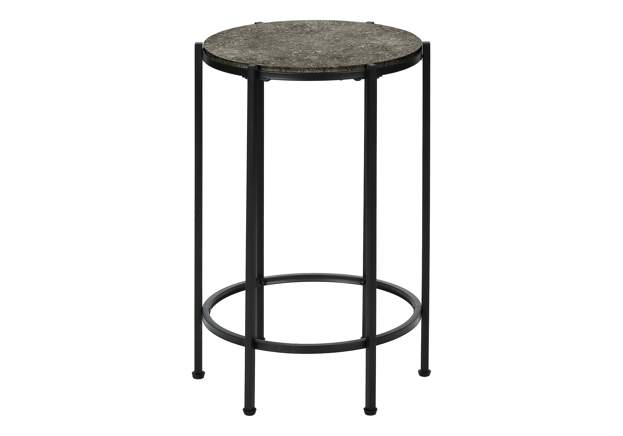 Accent Table 24"H Dark Bronze Round Side Table-Accent Table-DECOROLALA