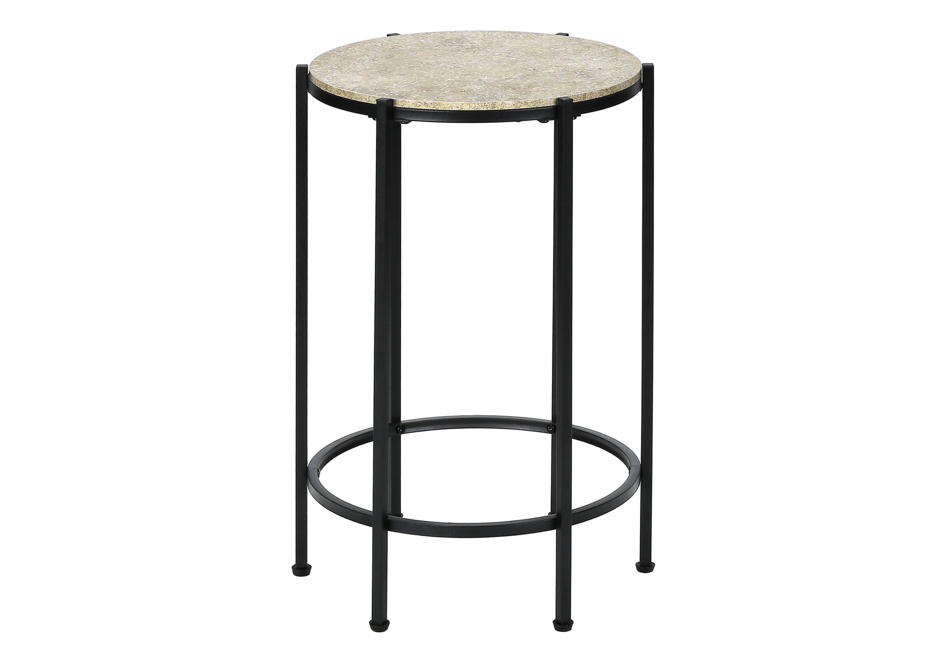 Accent Table 24"H Dark Bronze Round Side Table-Accent Table-DECOROLALA