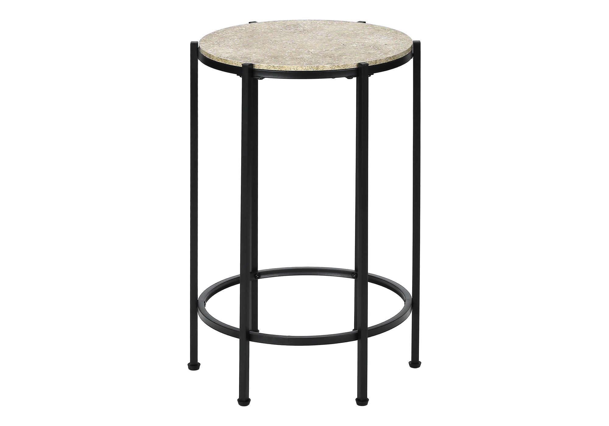 Accent Table 24"H Dark Bronze Round Side Table-Accent Table-DECOROLALA