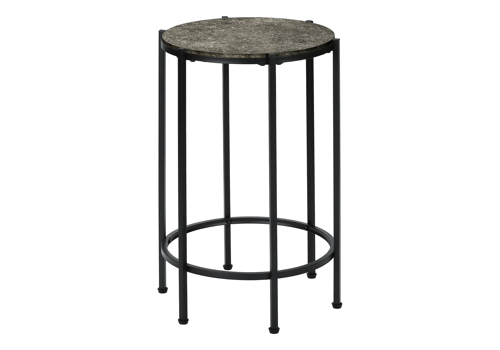 Accent Table 24"H Dark Bronze Round Side Table-Accent Table-DECOROLALA