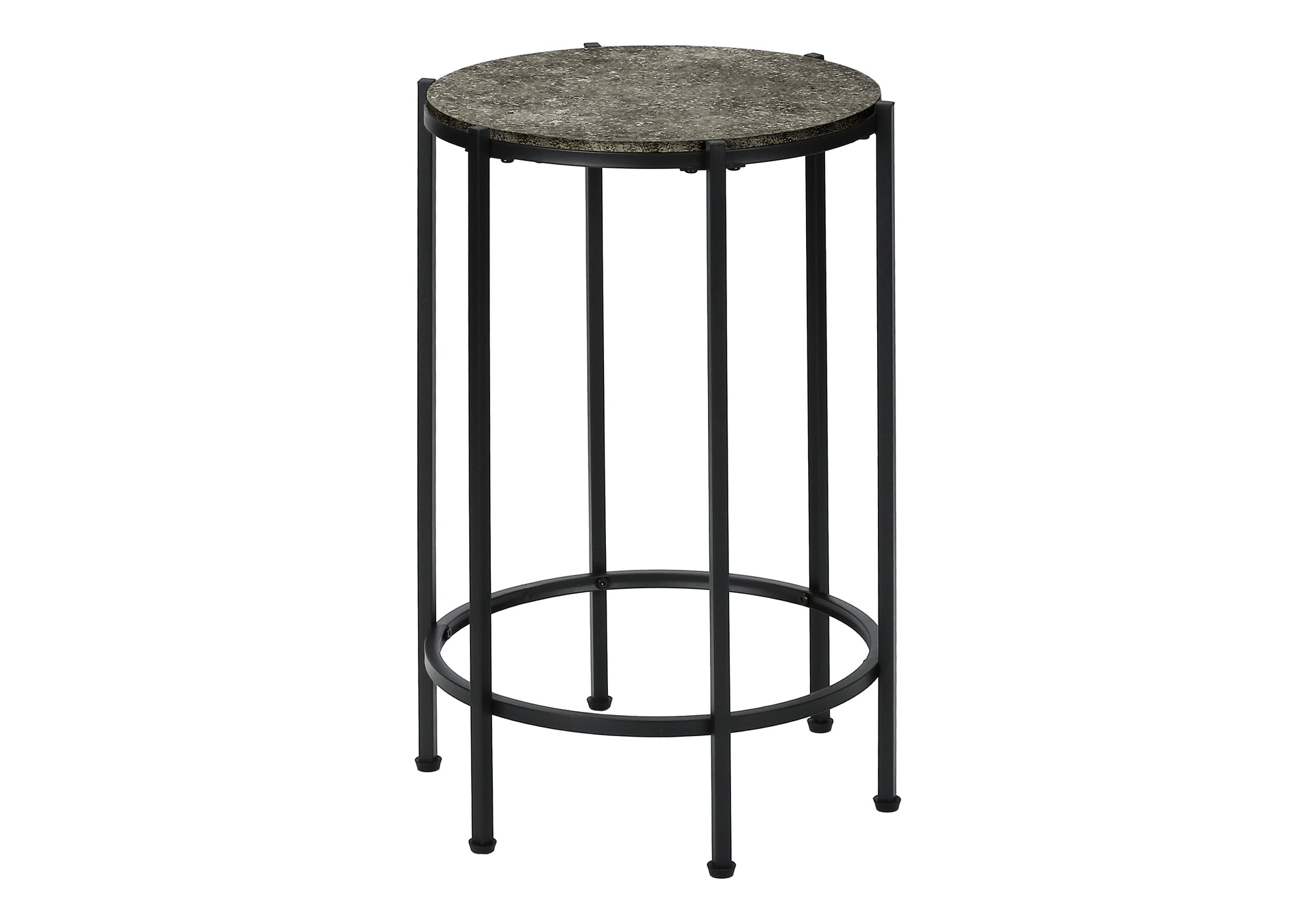 Accent Table 24"H Dark Bronze Round Side Table-Accent Table-DECOROLALA
