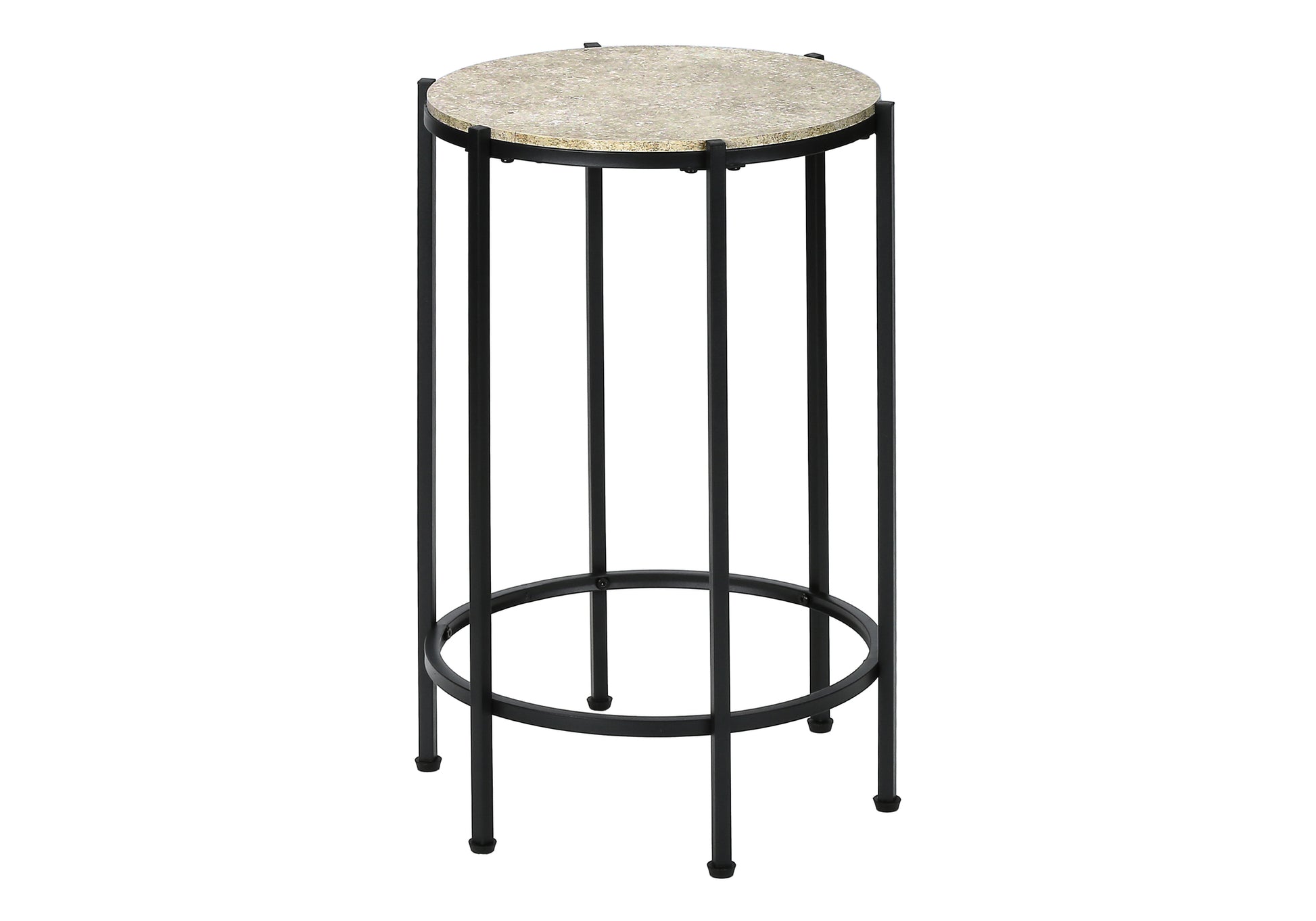 Accent Table 24"H Dark Bronze Round Side Table-Accent Table-DECOROLALA