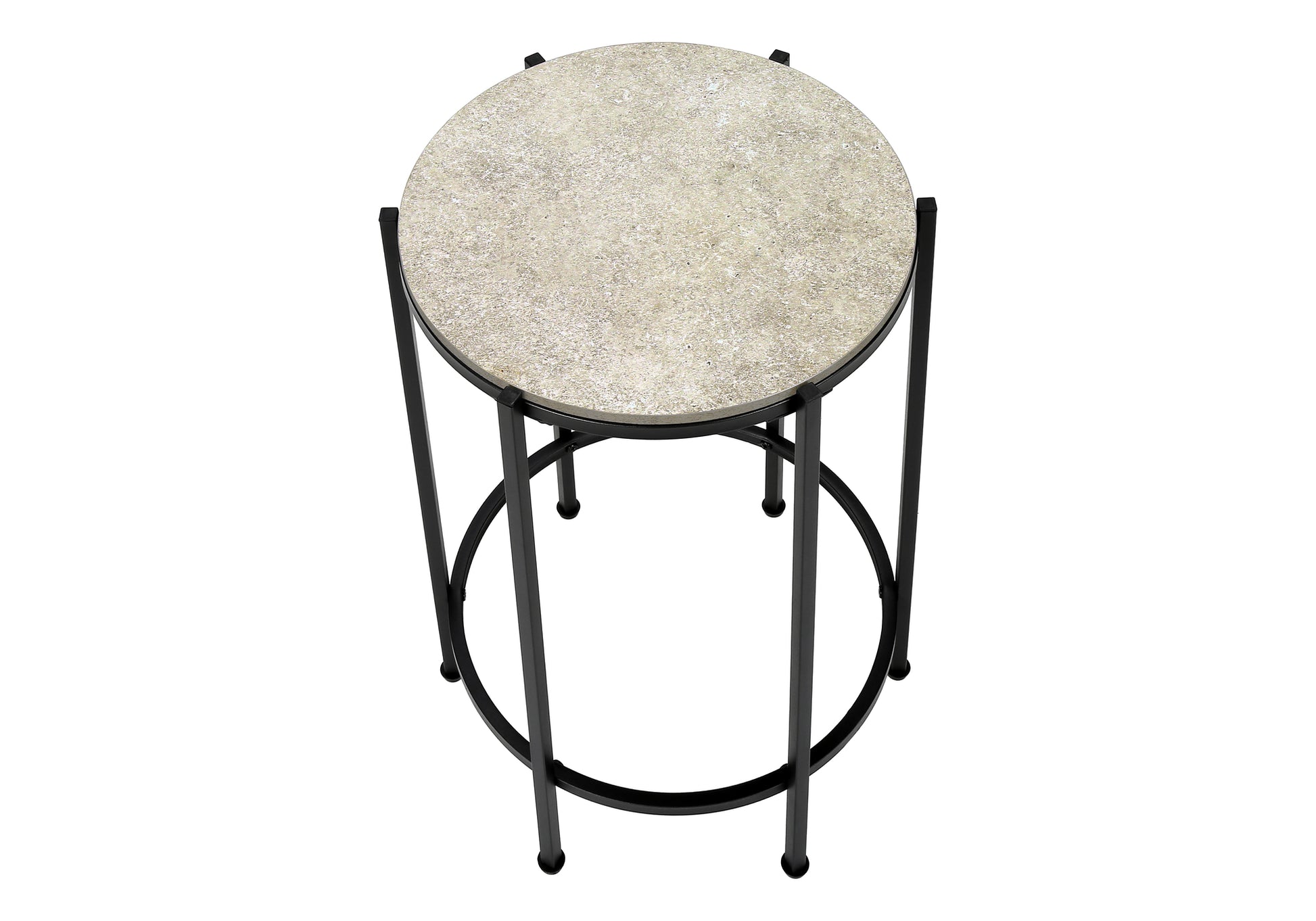 Accent Table 24"H Dark Bronze Round Side Table-Accent Table-DECOROLALA