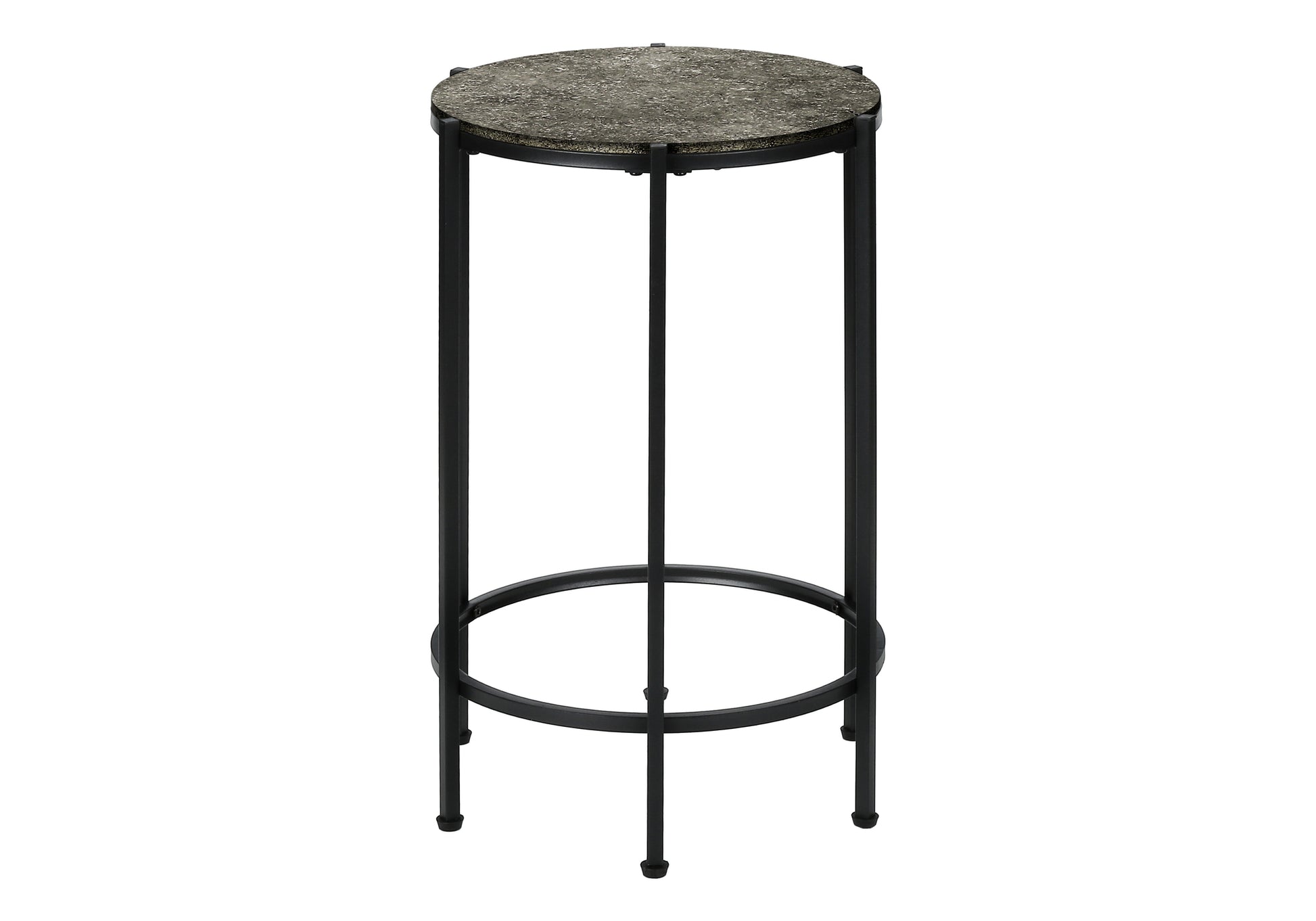 Accent Table 24"H Dark Bronze Round Side Table-Accent Table-DECOROLALA