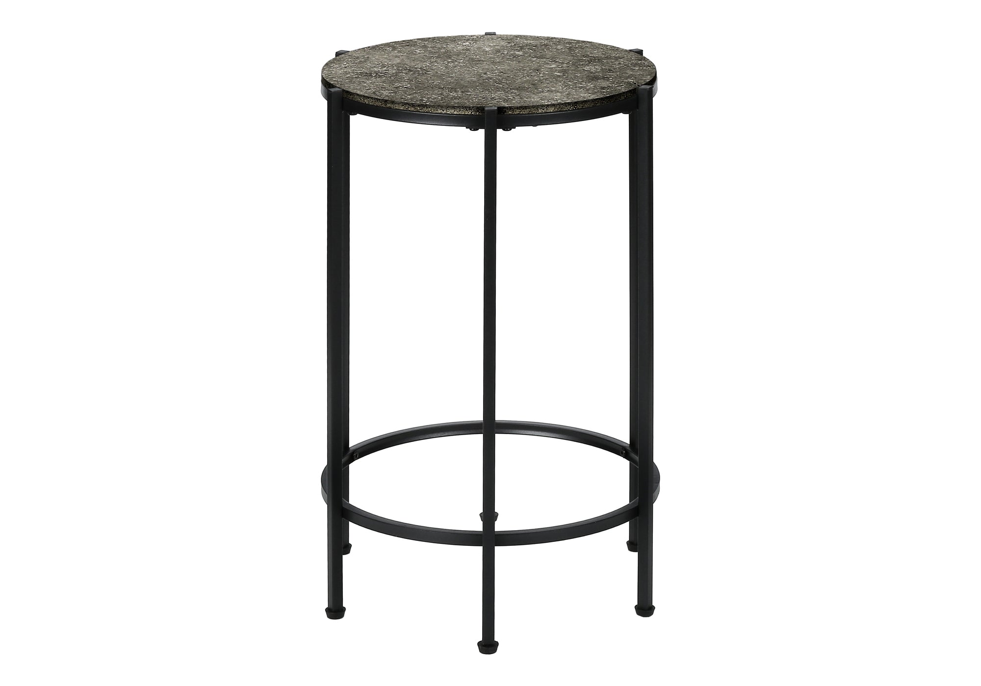 Accent Table 24"H Dark Bronze Round Side Table-Accent Table-DECOROLALA