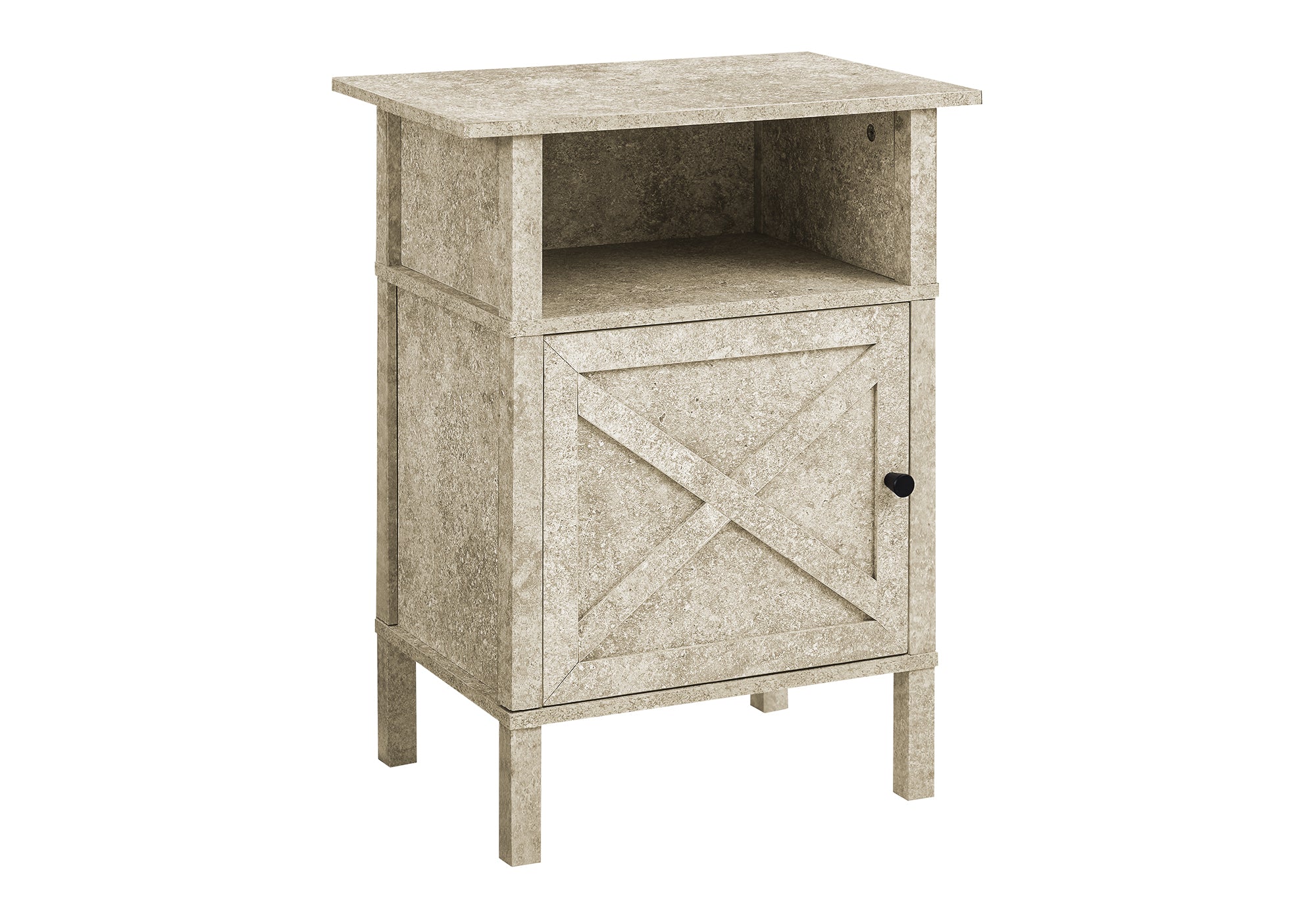 Accent Table 24"H Dark Bronze with Storage-Accent Table-DECOROLALA