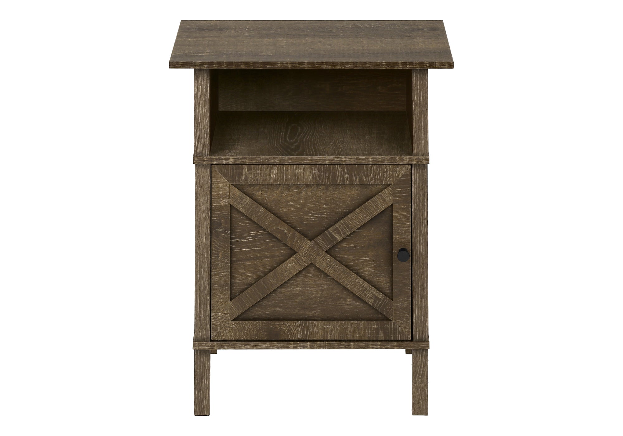 Accent Table 24"H Dark Bronze with Storage-Accent Table-DECOROLALA