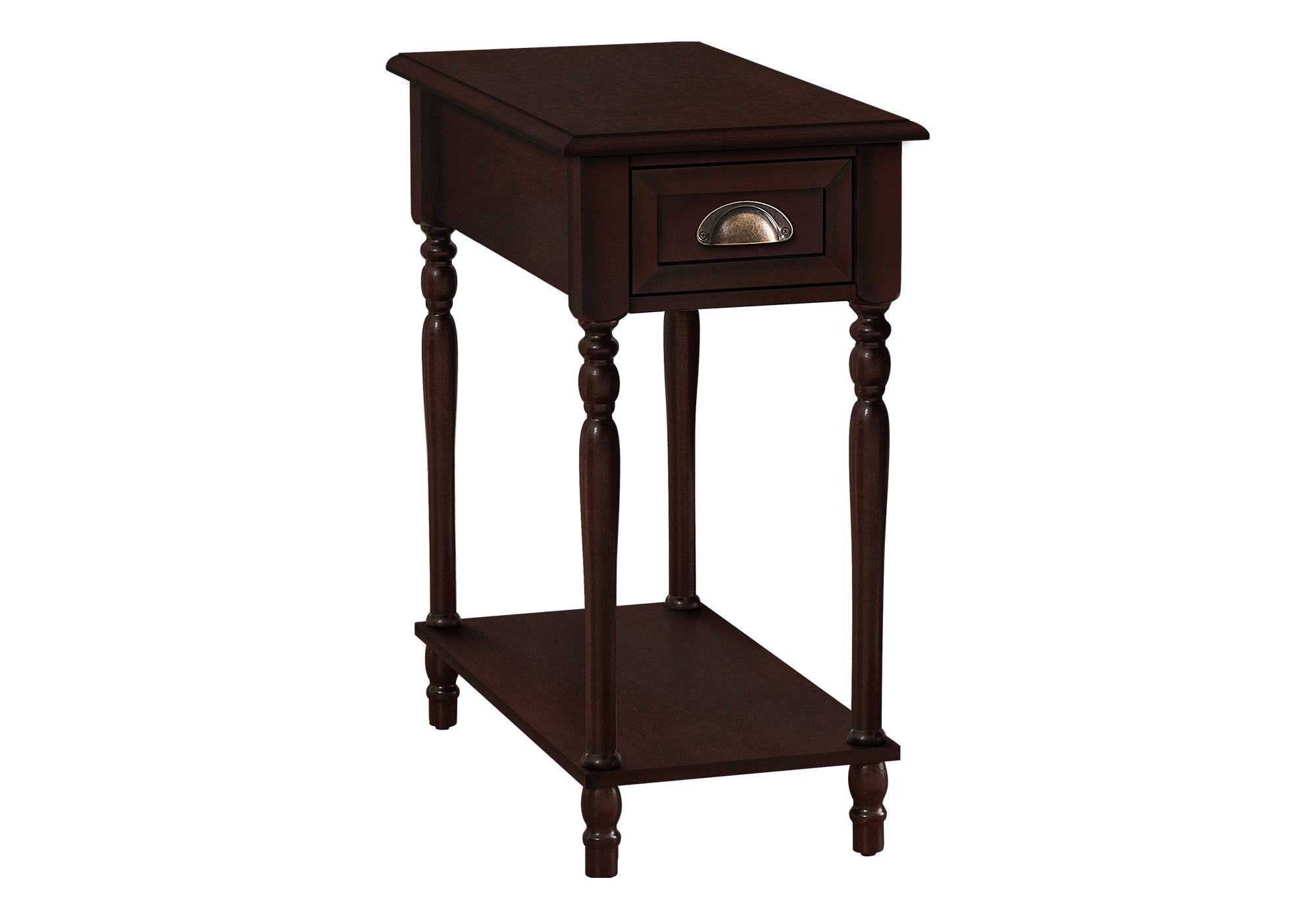Accent Table - 24"H / Dark Green Veneer End Table-Accent Table-DECOROLALA