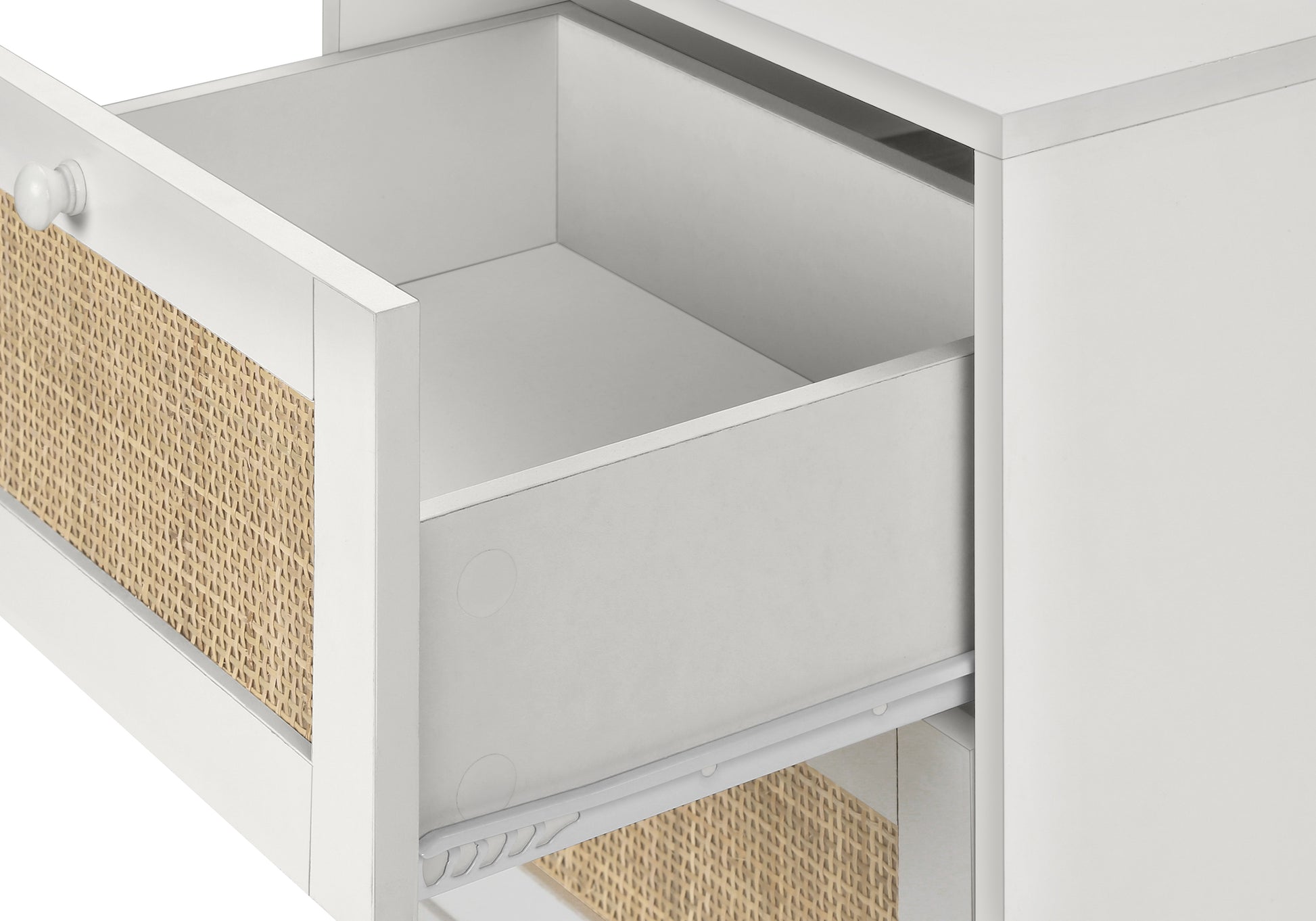 Accent Table - 24"H / End Table With 2 Drawers-Accent Table-DECOROLALA