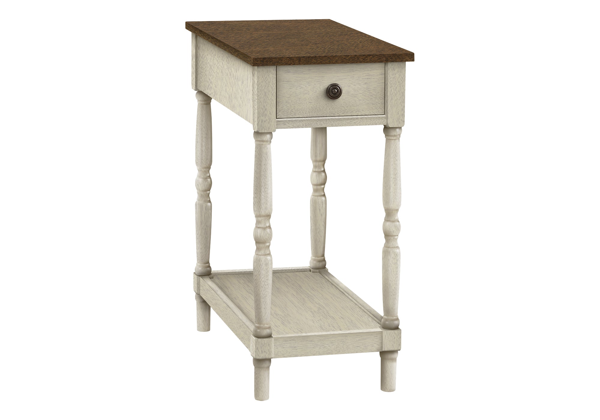 Accent Table - 24"H Espresso Veneer End Table-Accent Table-DECOROLALA