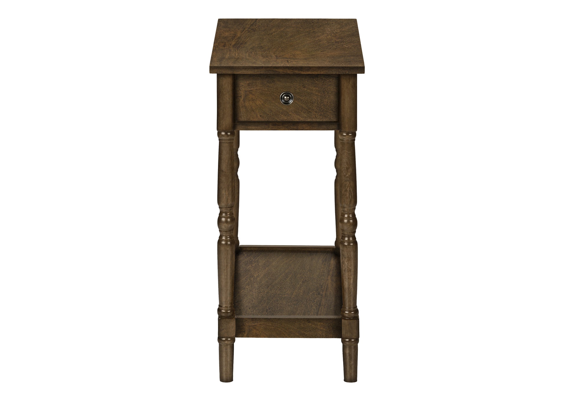 Accent Table - 24"H Espresso Veneer End Table-Accent Table-DECOROLALA